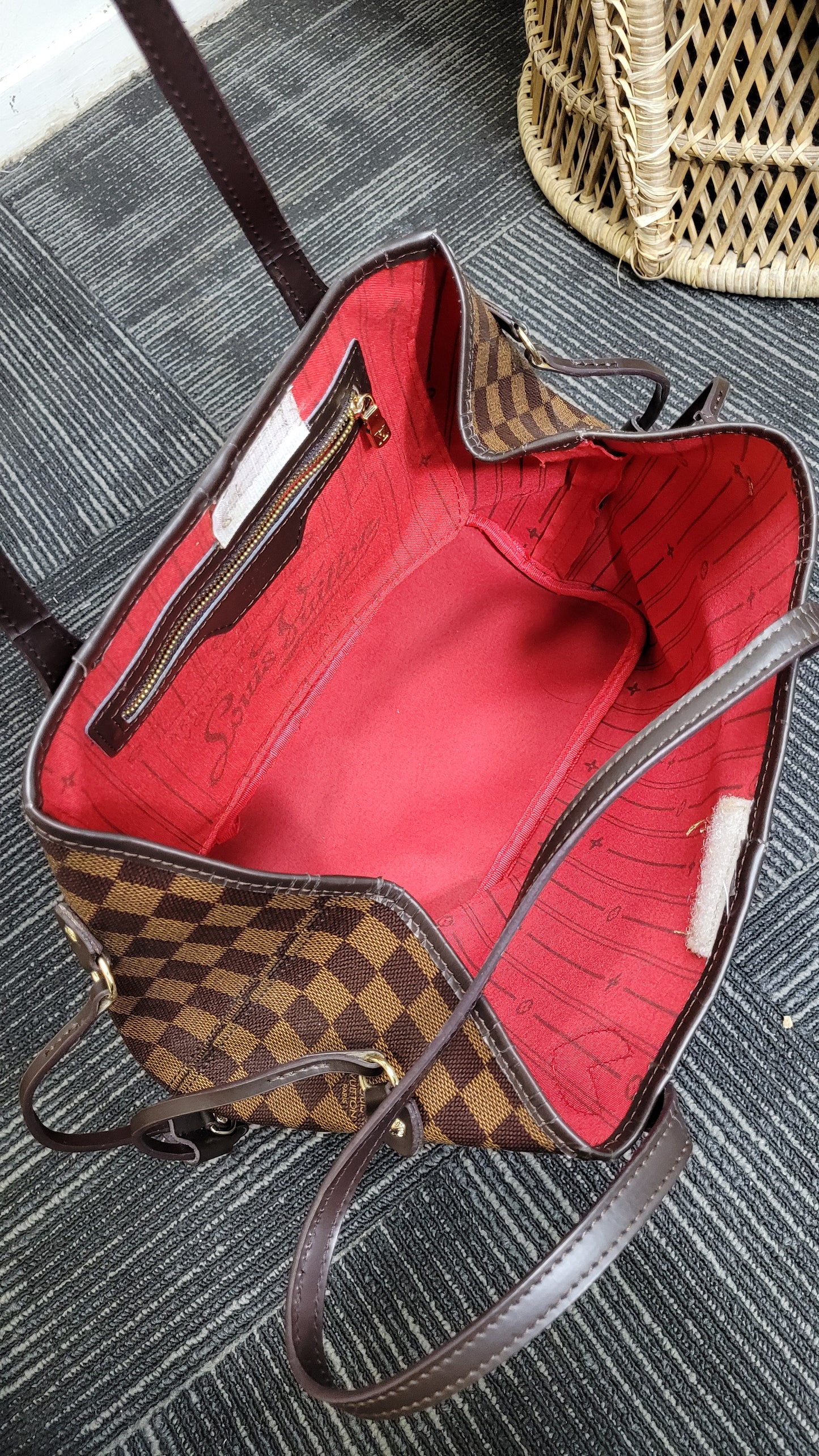 Louis Vuitton inspired tote Bag.No branded Handbag