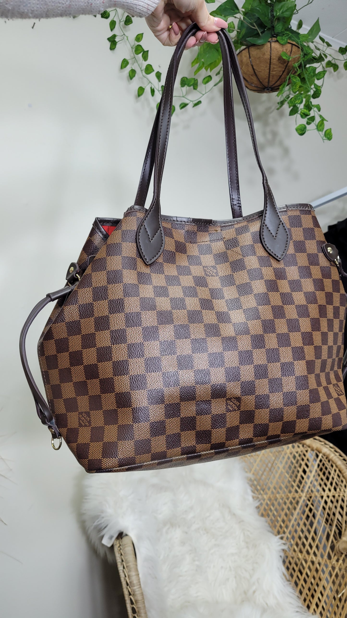 Louis Vuitton inspired tote Bag.No branded Handbag