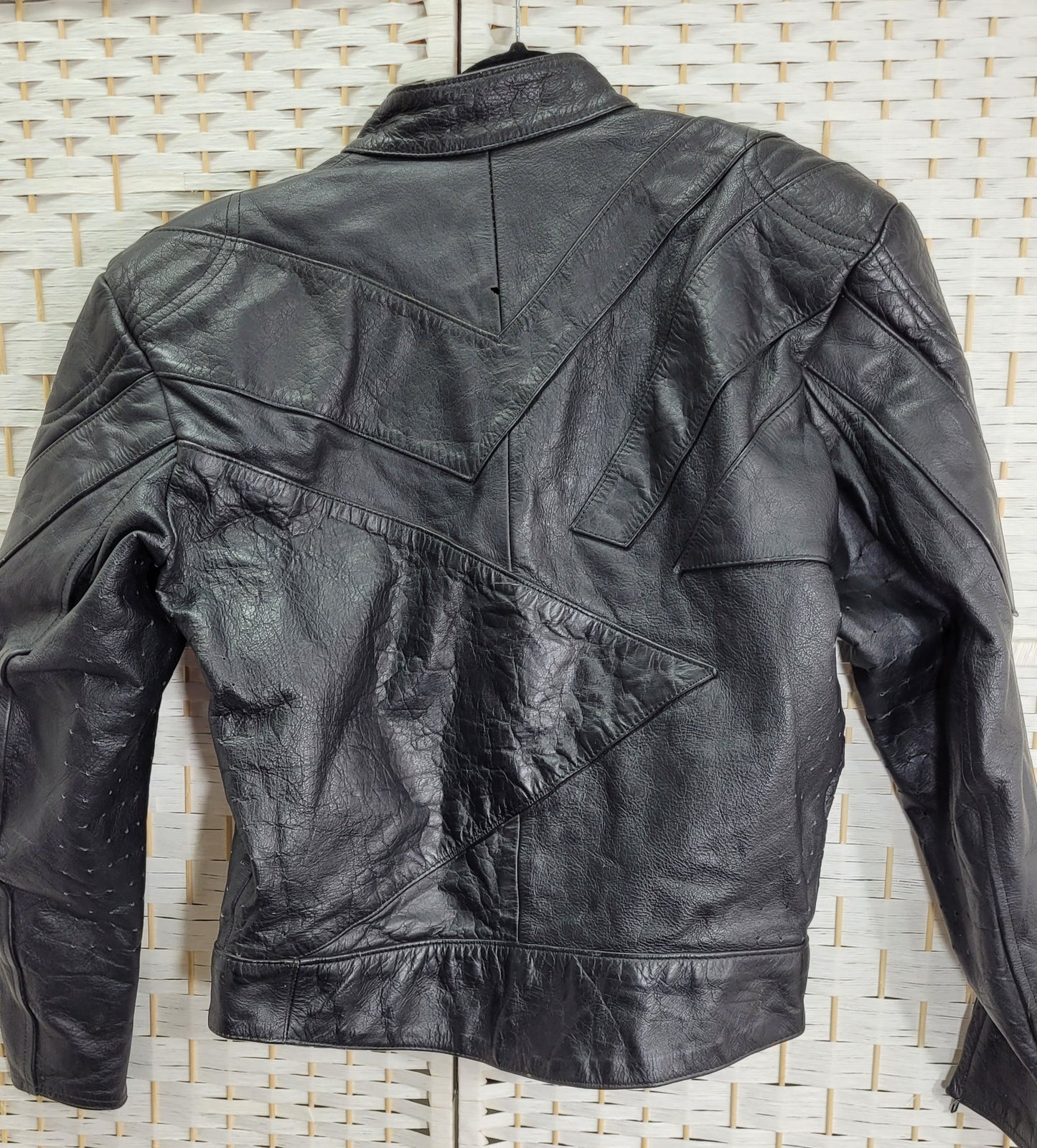 4 STAR style Etches - Men size M Heavy Duty Padded Leather Motorcycle Biker J