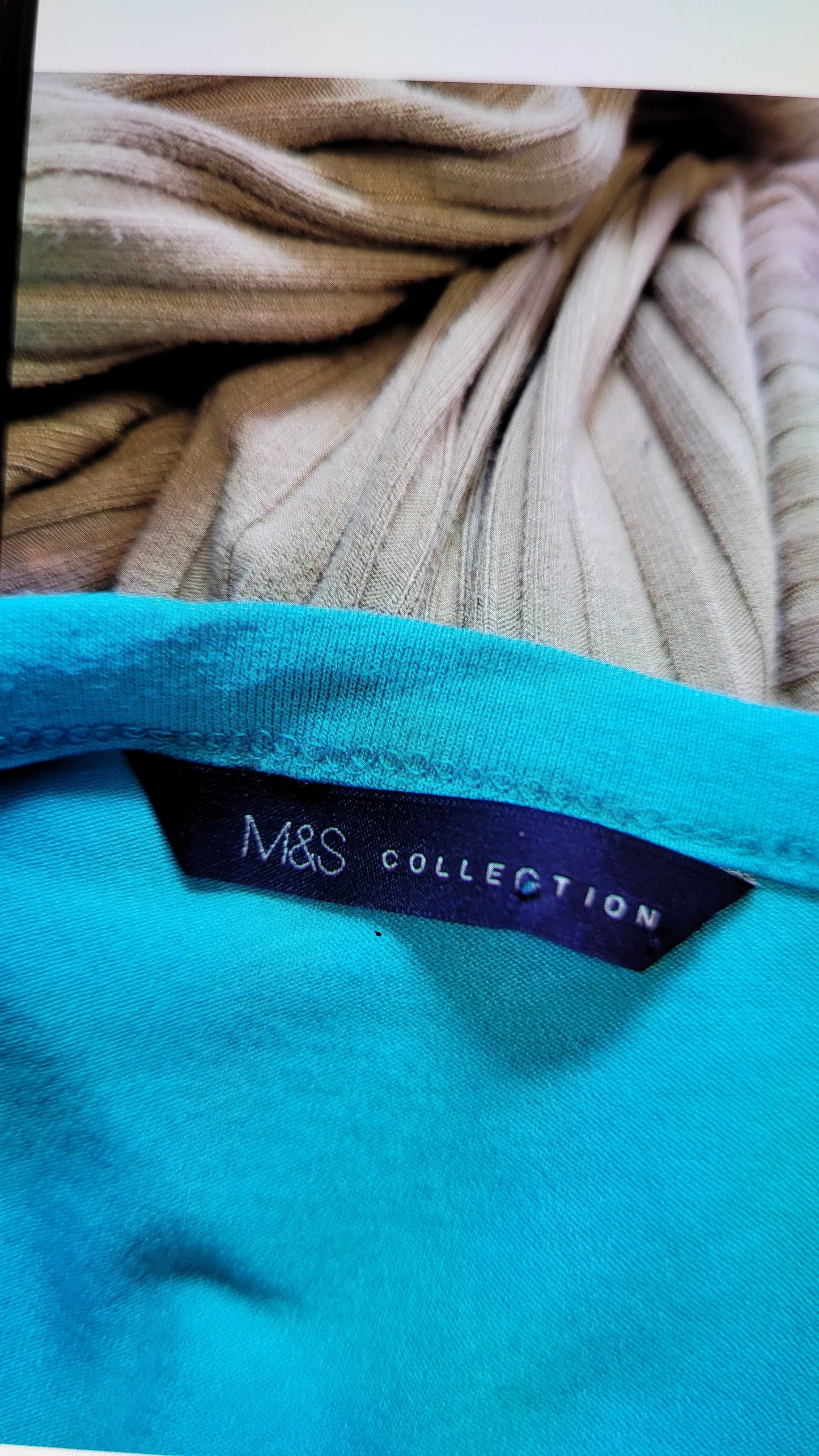 Turquoise Short Sleeve preloved Maxi Dress