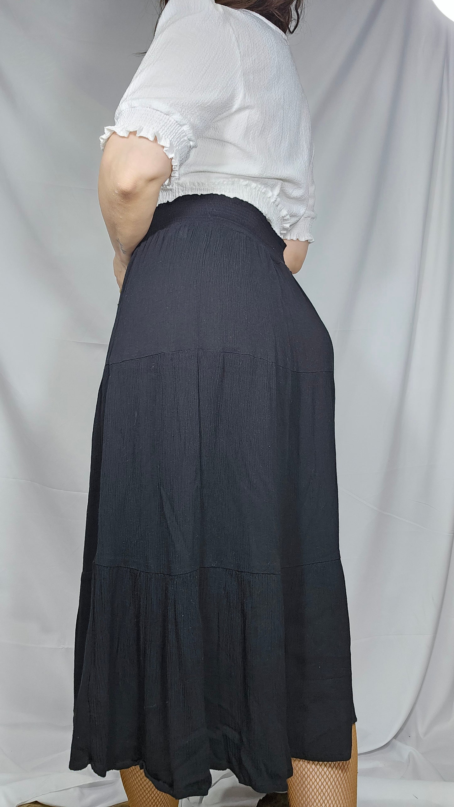 Lovely Black Midi Skirt