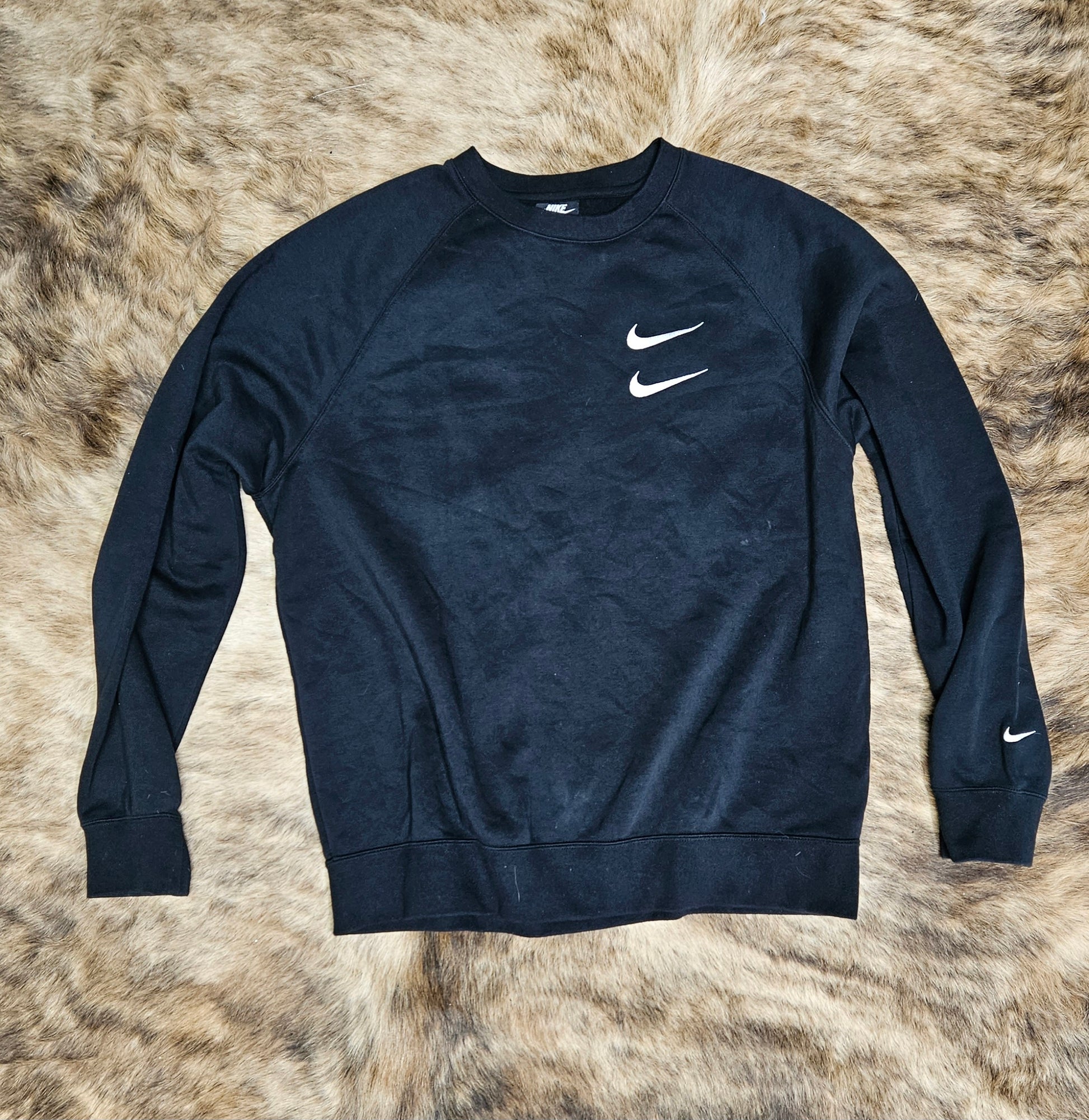 Black Nike Sweatshirt Double Swoosh 