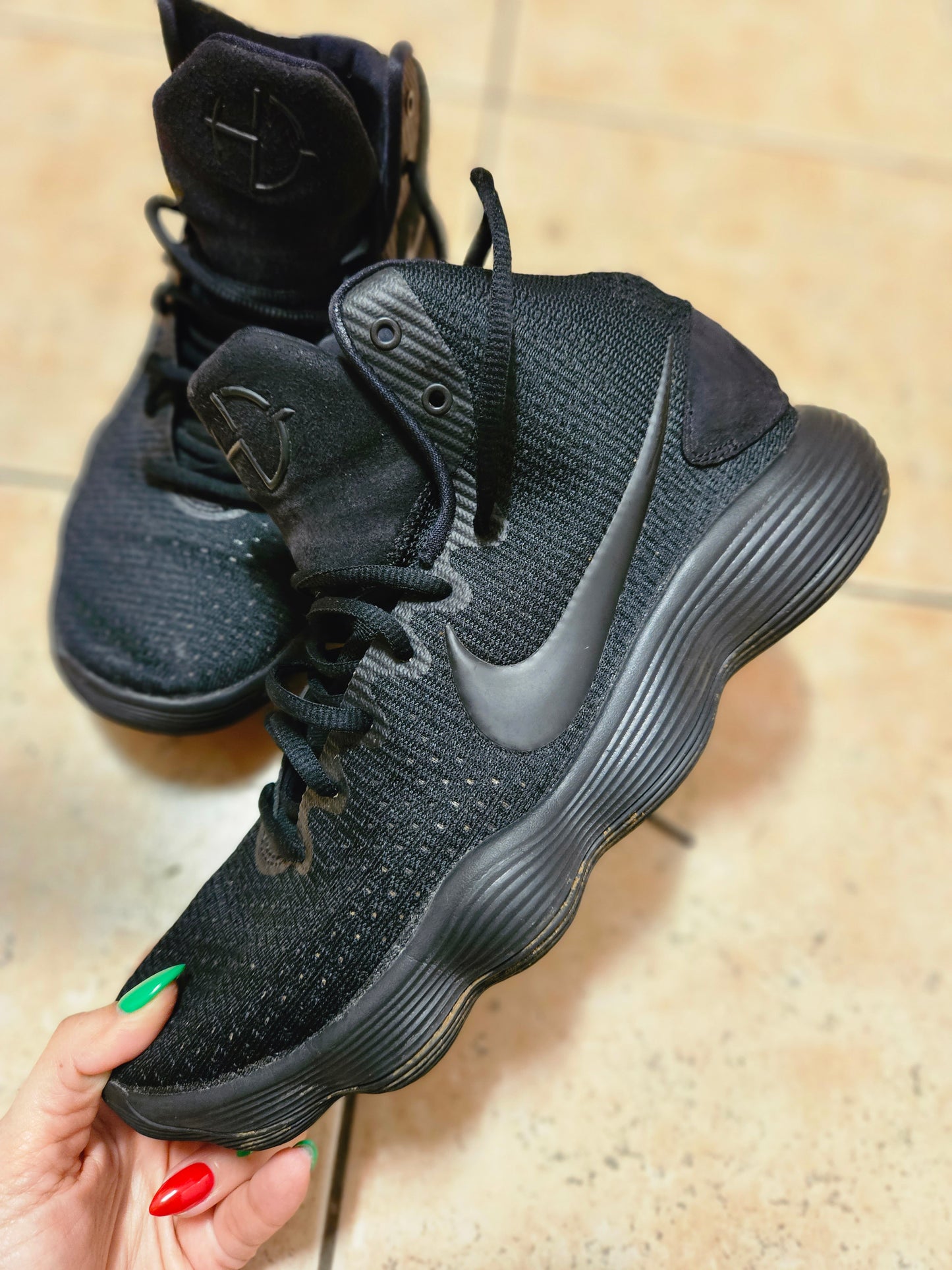 Used Nike shoes Nike Men's Black Trainers Hyperdunk 2017 Triple Black. Size 10US/9UK/44Eur