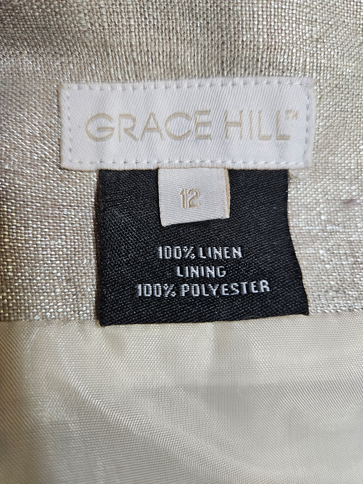 Asymmetric 100% linen Grace Hill Skirt Preloved skirt