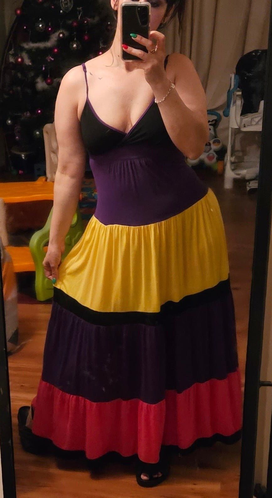 Colorful Maxi Dress - Second hand find!