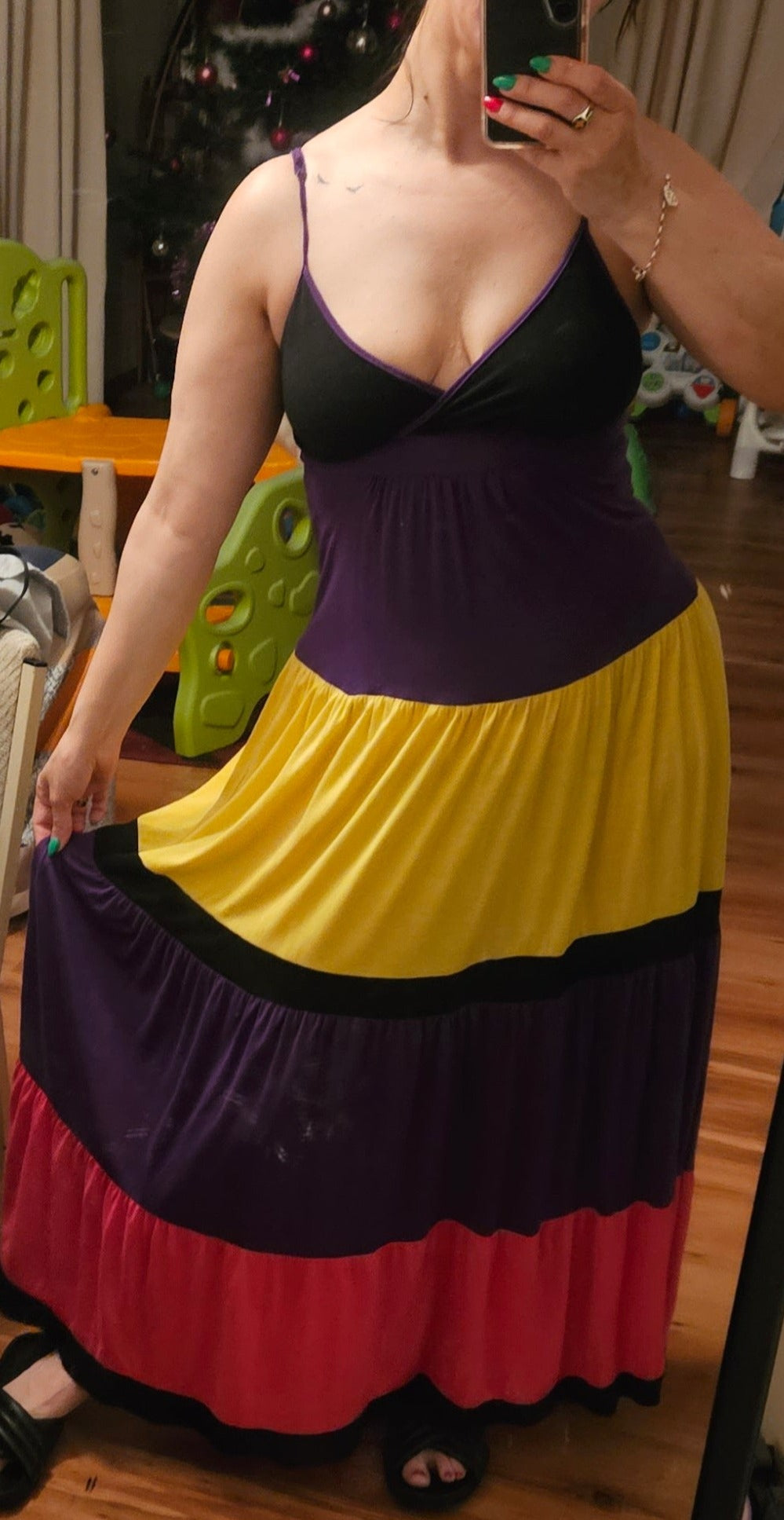 Colorful Maxi Dress - Second hand find!