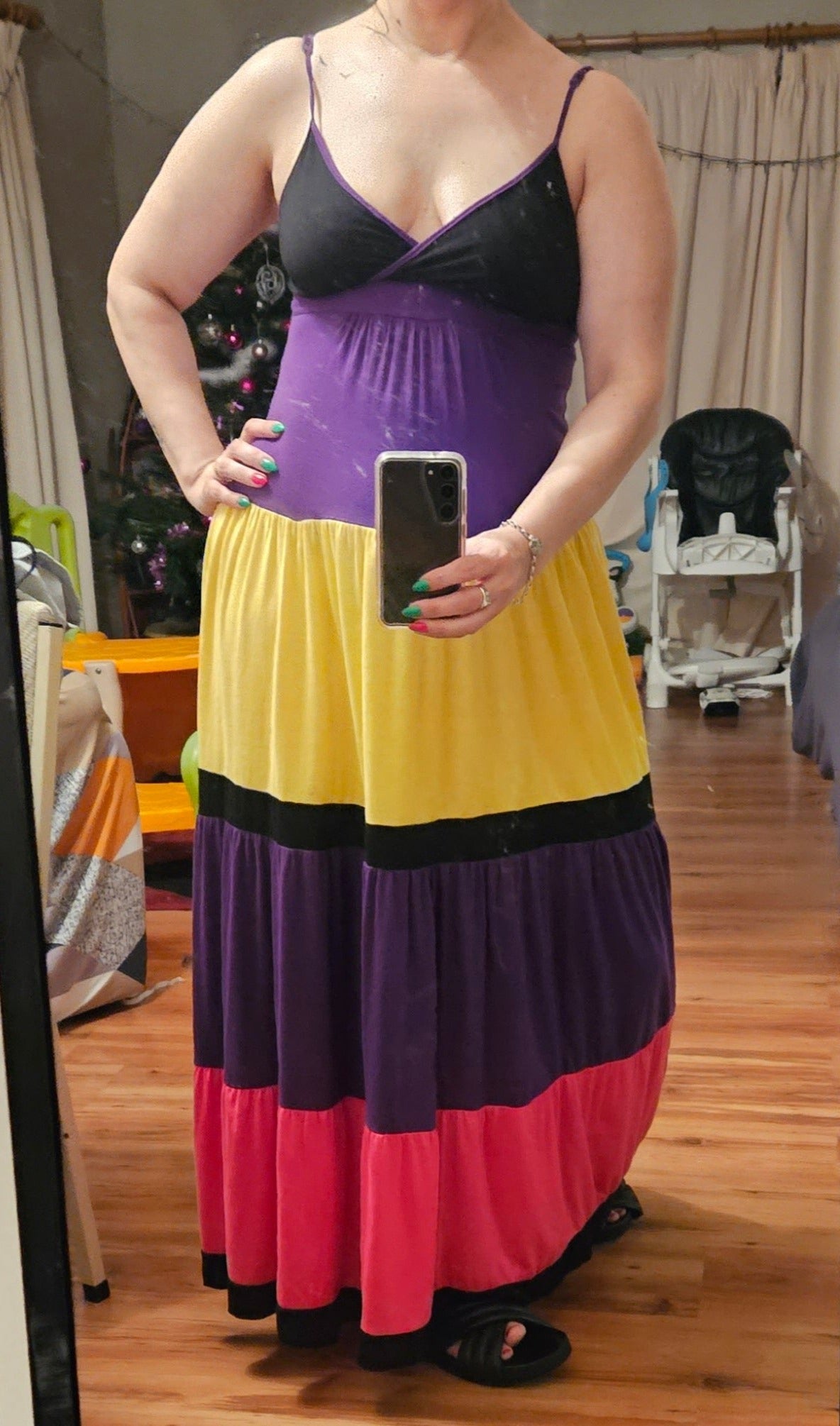 Colorful Maxi Dress - Second hand find!