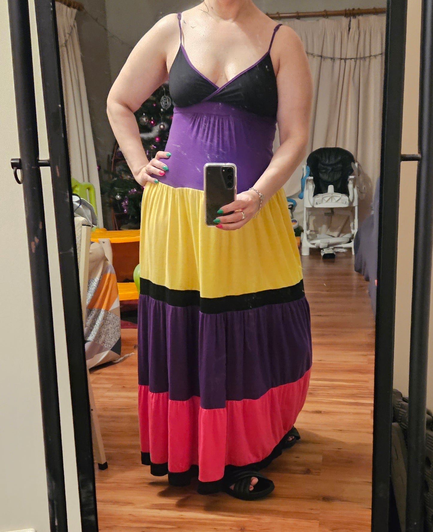 Colorful Maxi Dress - Second hand find!