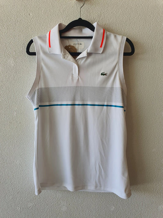 Lacoste Sport Women Sleveless Polo -Tank Size 38