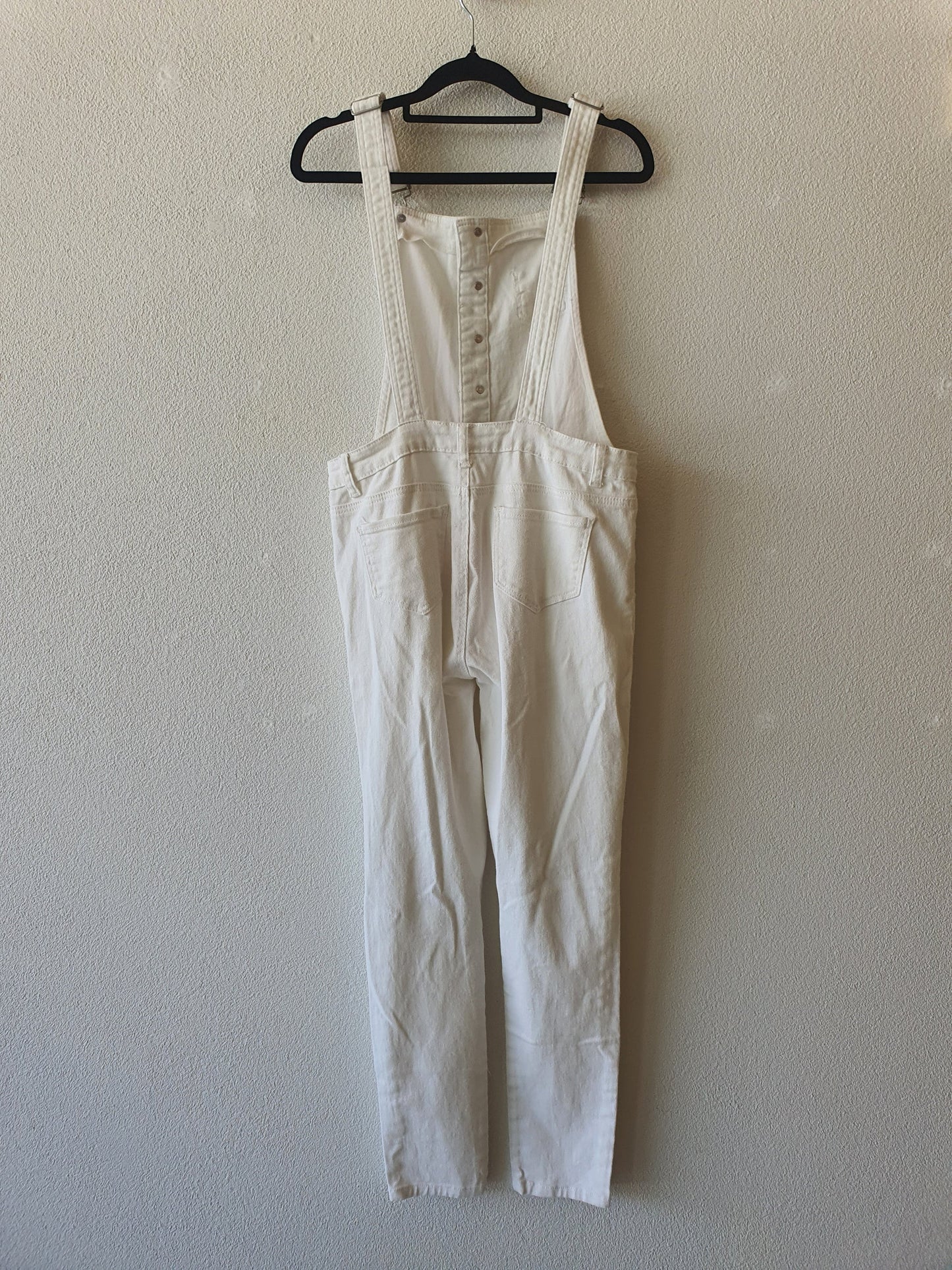 white denim Jumpsuit - Preloved jumpsuit - Overalls