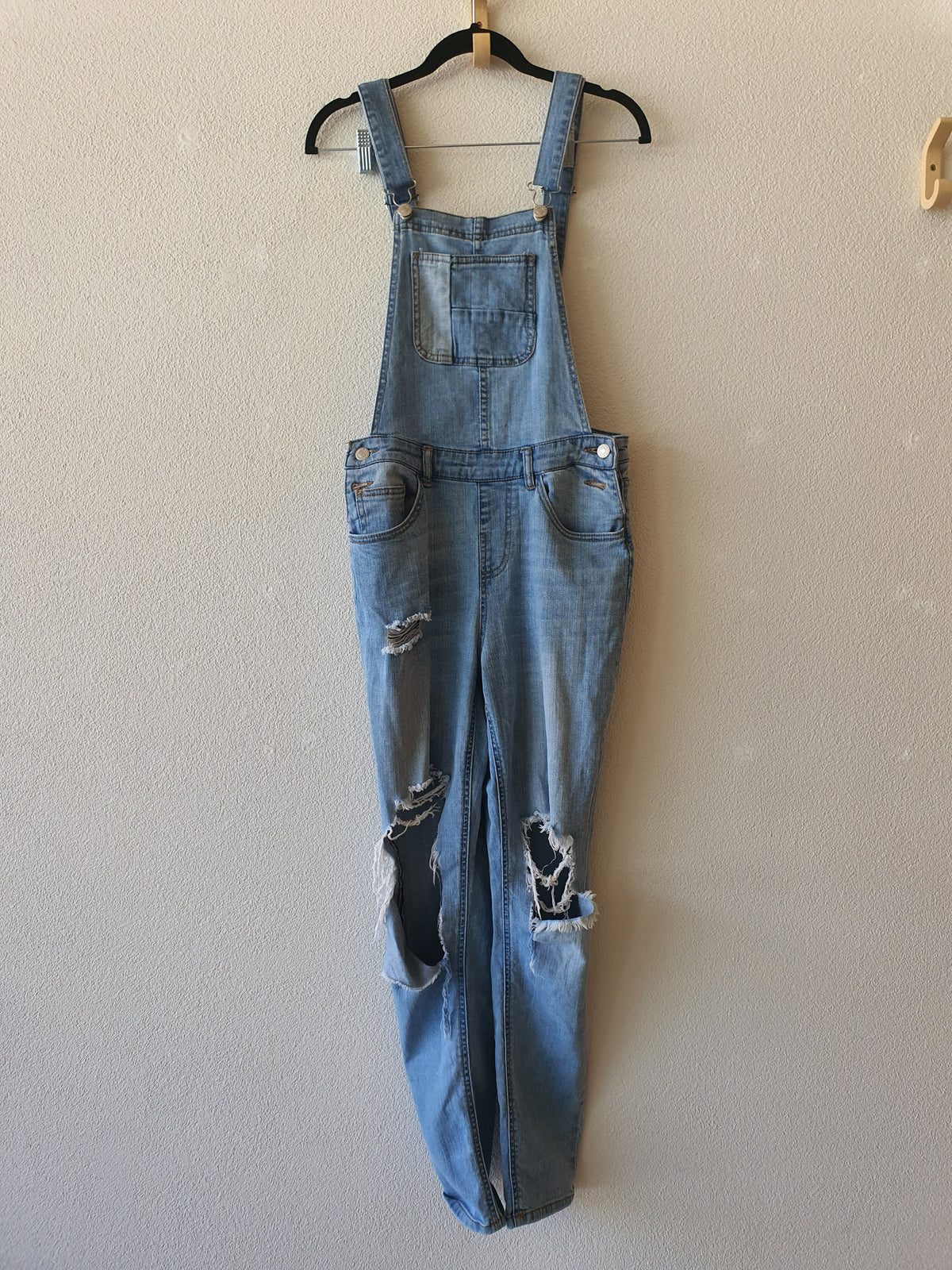 Blue ripped denim Jumpsuit - Preloved jumpsuit