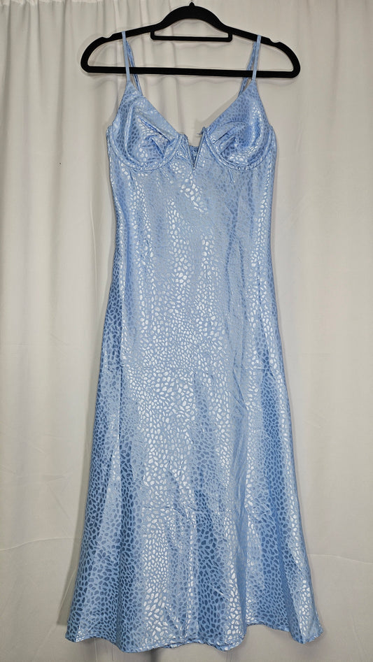 NWT Milky Way Midi Dress Blue Size Small.