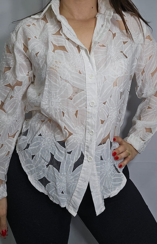 White Shirt Neck Blouse For Women - Shirt Women’s