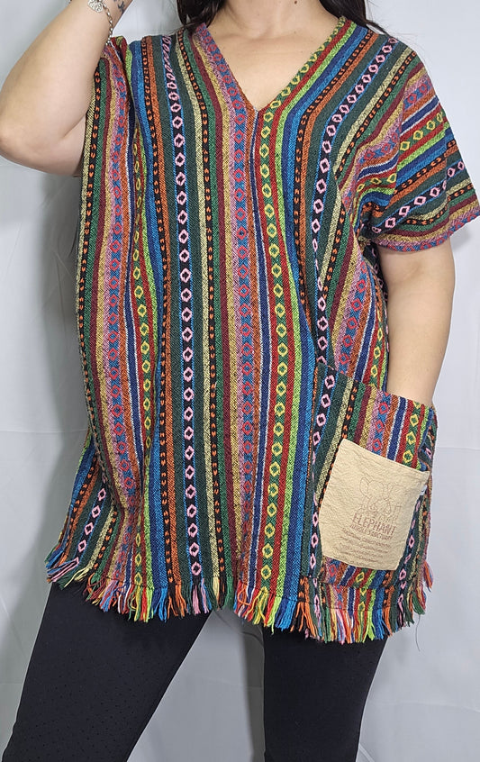 Hippie style Top - Vest Size L.