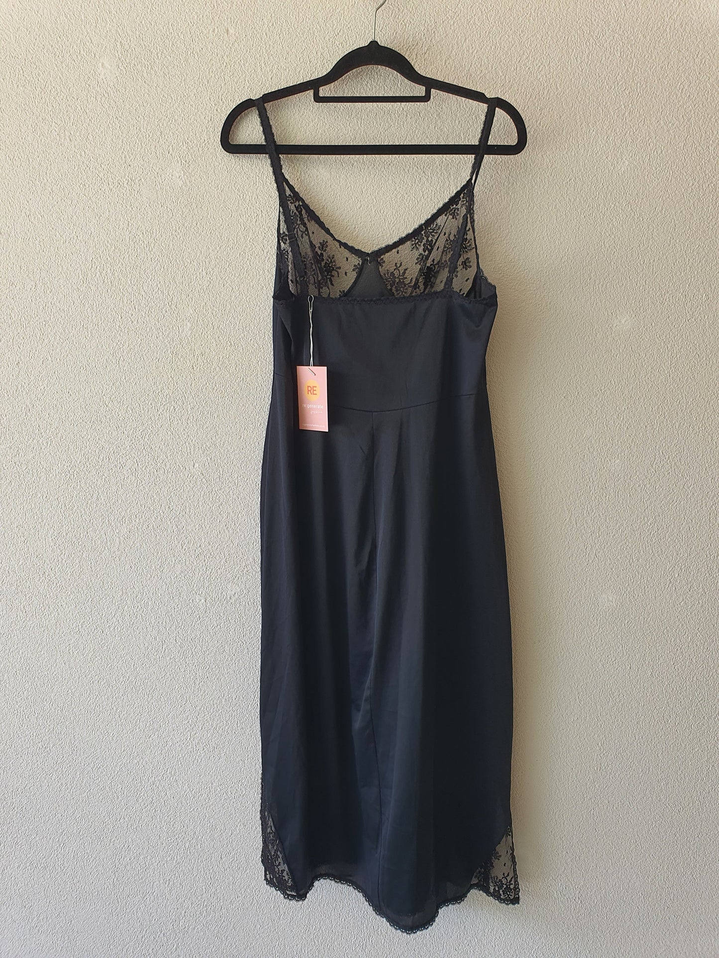 Bendon Vintage black slip Dress Size 14