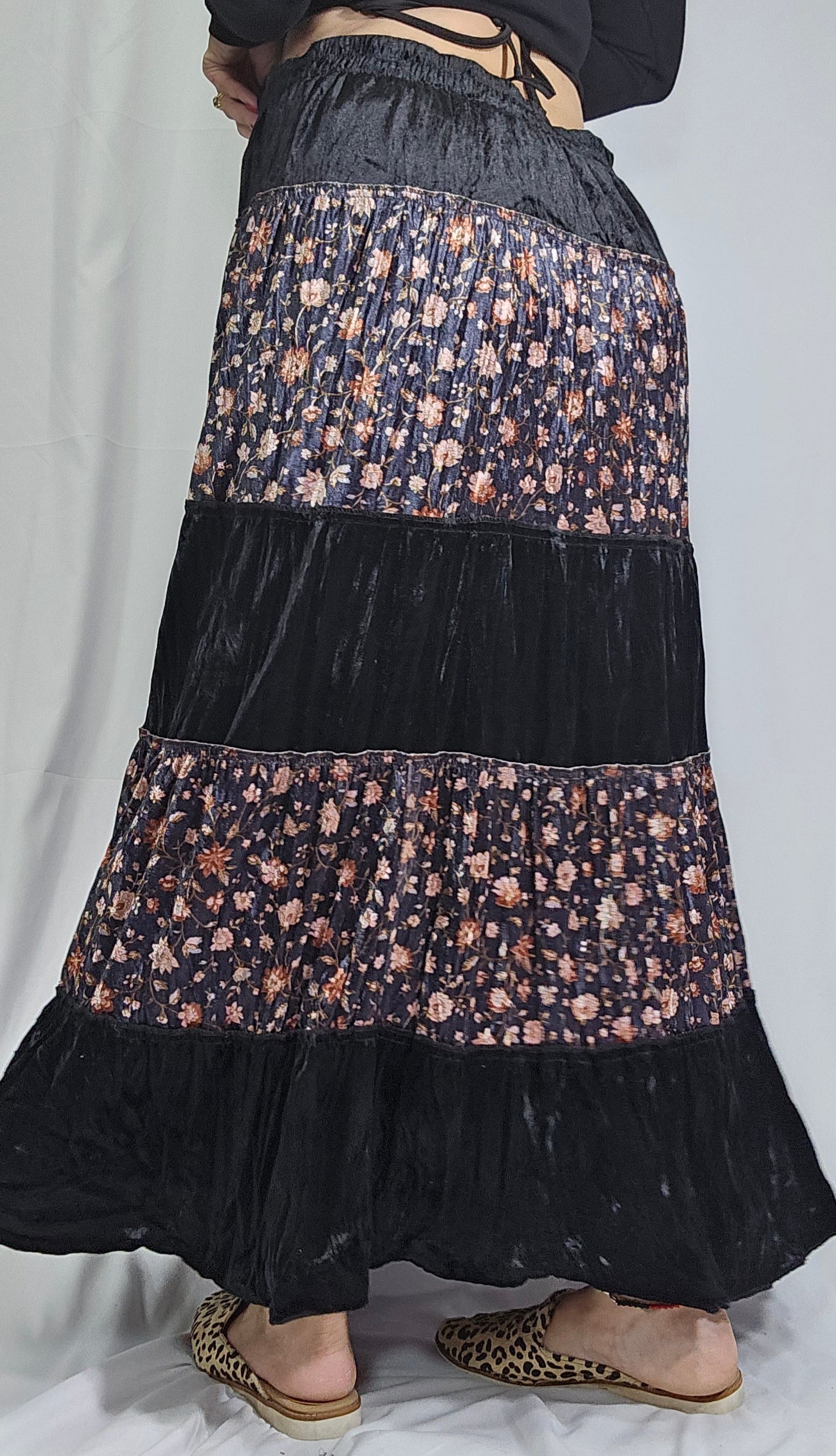 long bohemian skirt - Preloved skirt - Hippie style Skirt - buy preloved skirt