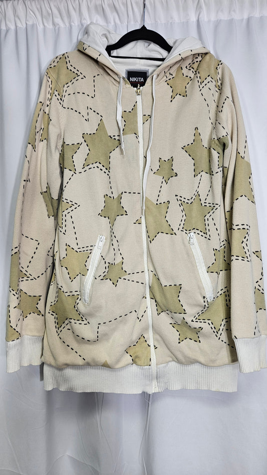 Nikita Hoodie Full Zip Up. Pockets Long Sleeve Size Small Jacket