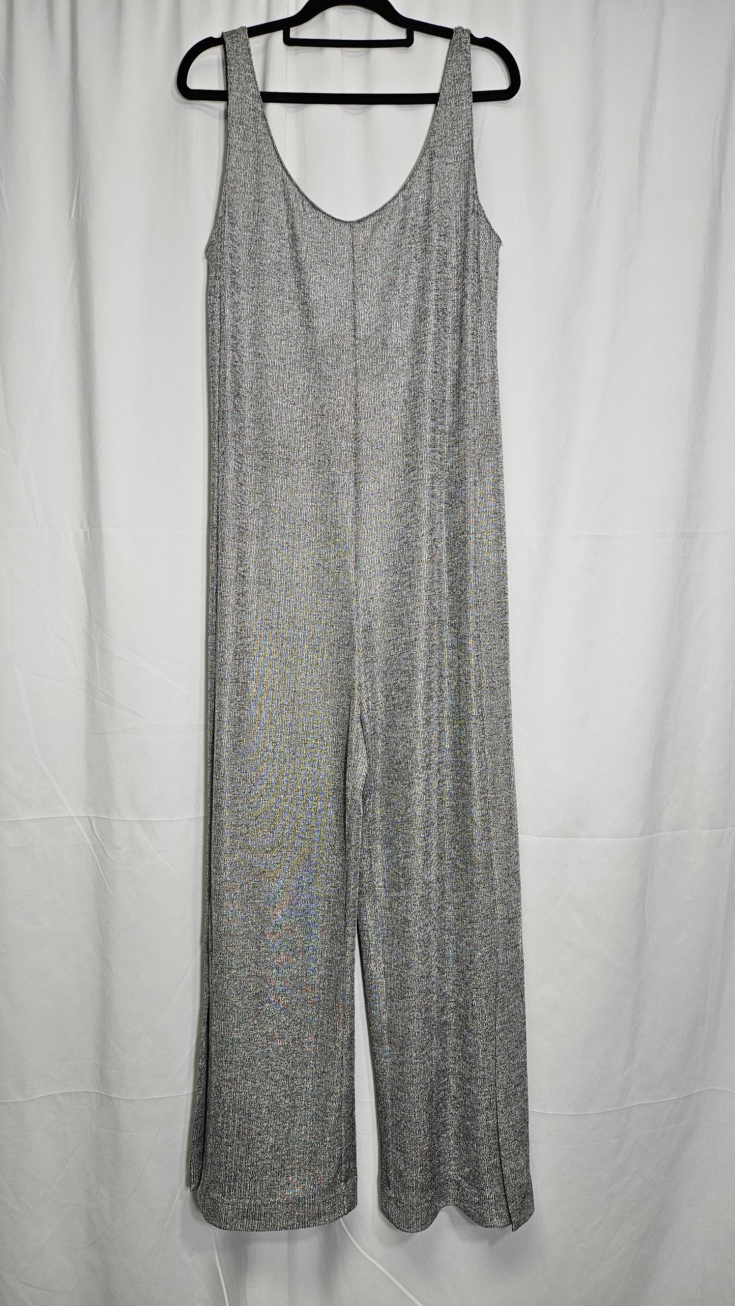 Silver wide Leg Jumpsuit - buy Preloved Jumpsuit - used jumpsuit