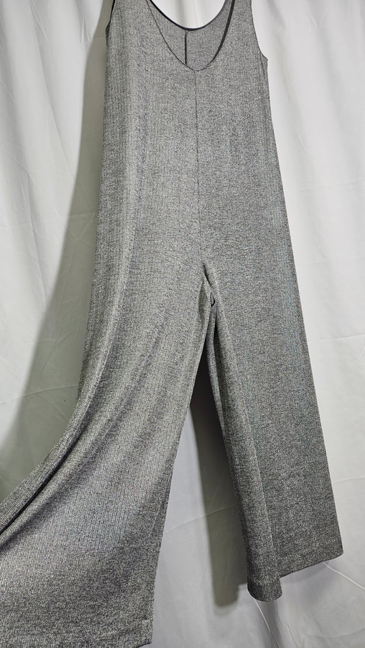 Silver wide Leg Jumpsuit - buy Preloved Jumpsuit - used jumpsuit