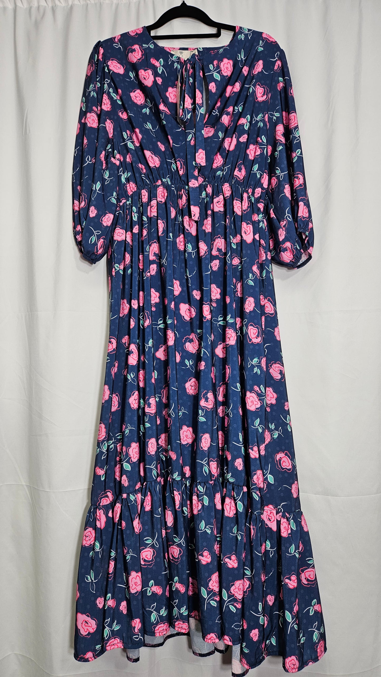 Floral maternity Dress - preloved dress. Size 14