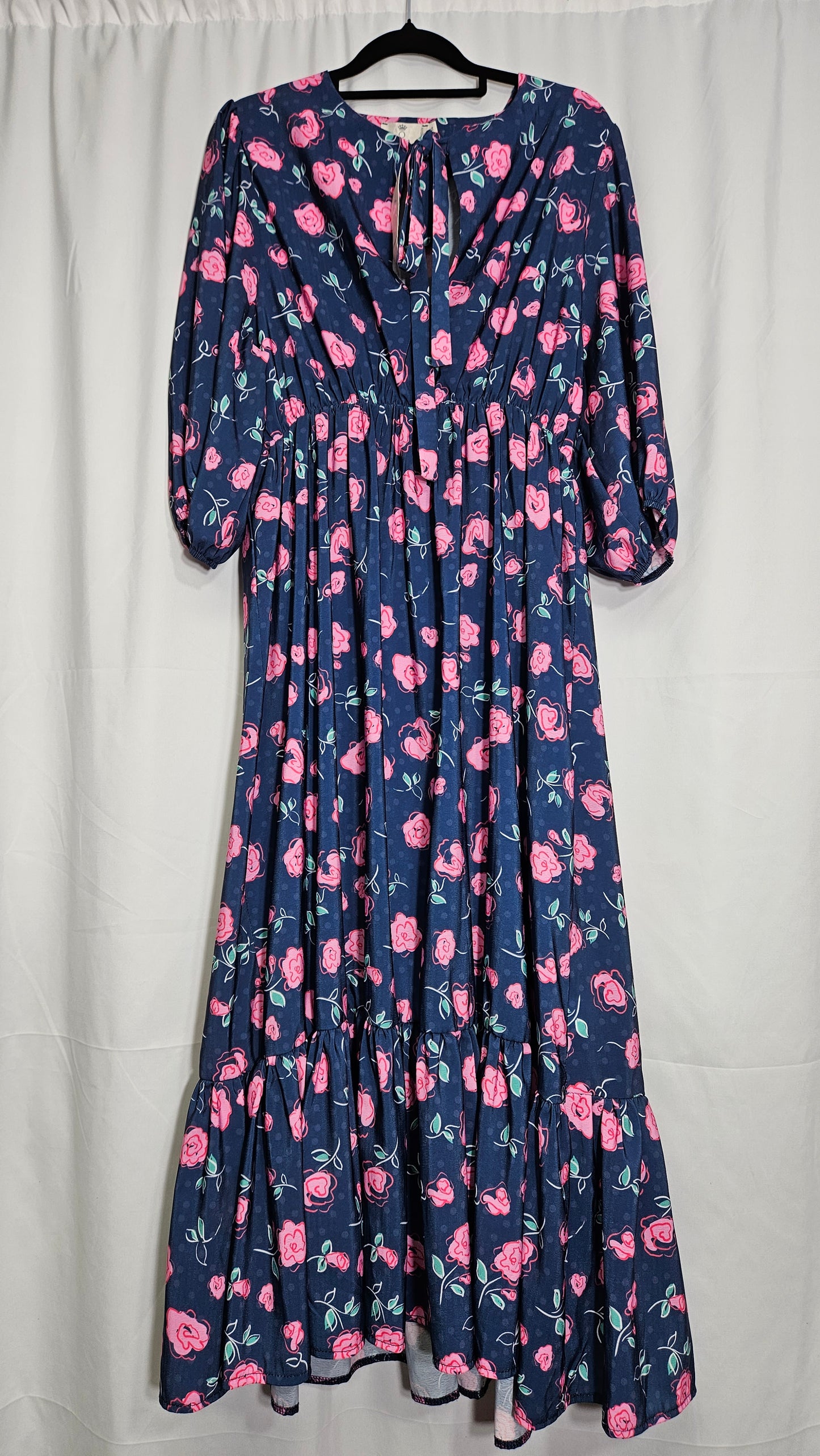 Floral maternity Dress - preloved dress. Size 14