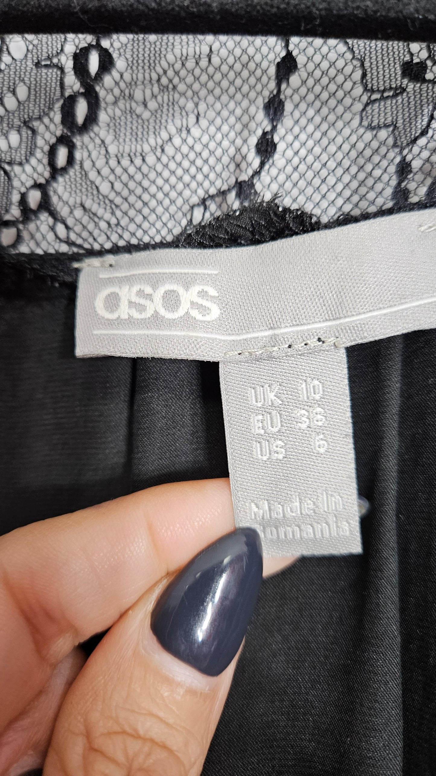 Asos short black Dress