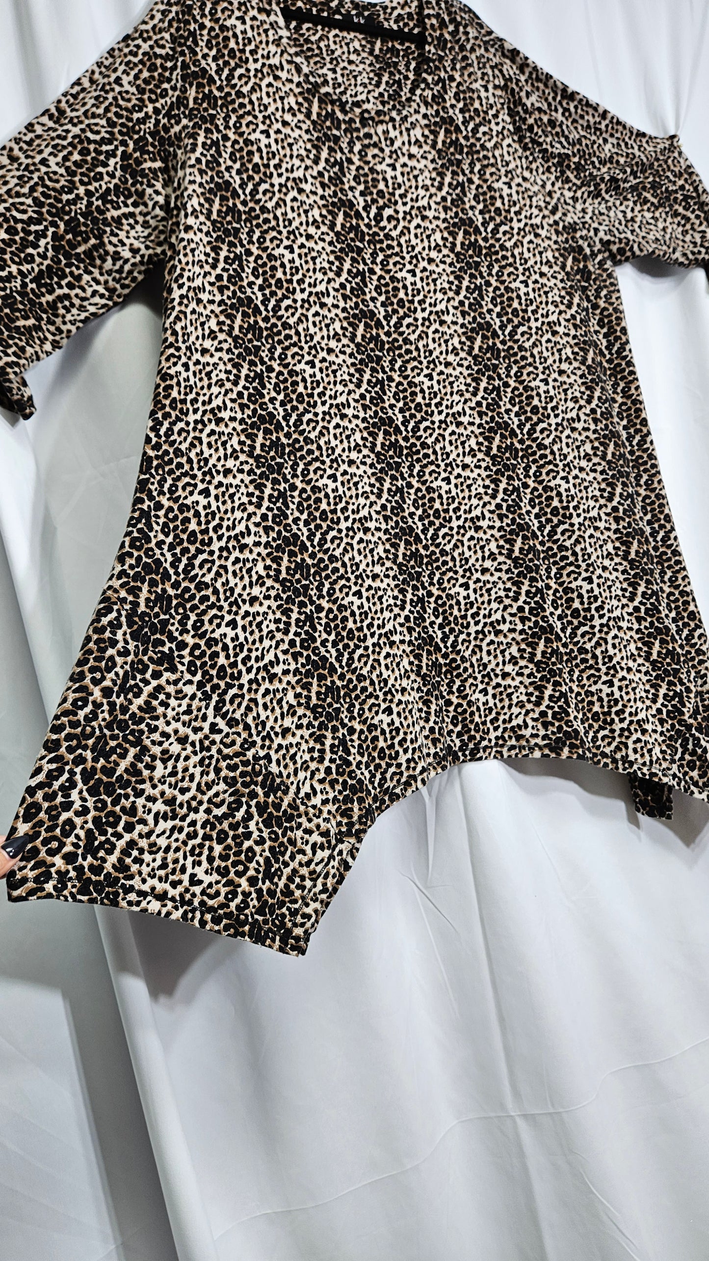 Oversized animal print Top - plus size Blouse