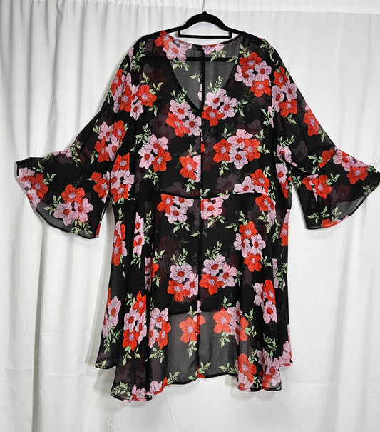 Floral plus size Blouse Size 20 - top. Cury top