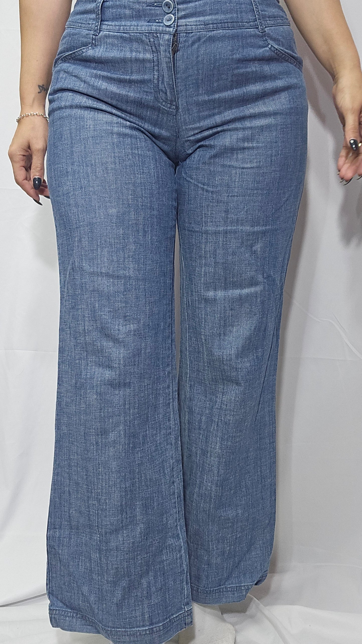 Monson Wide Leg Denim Pants