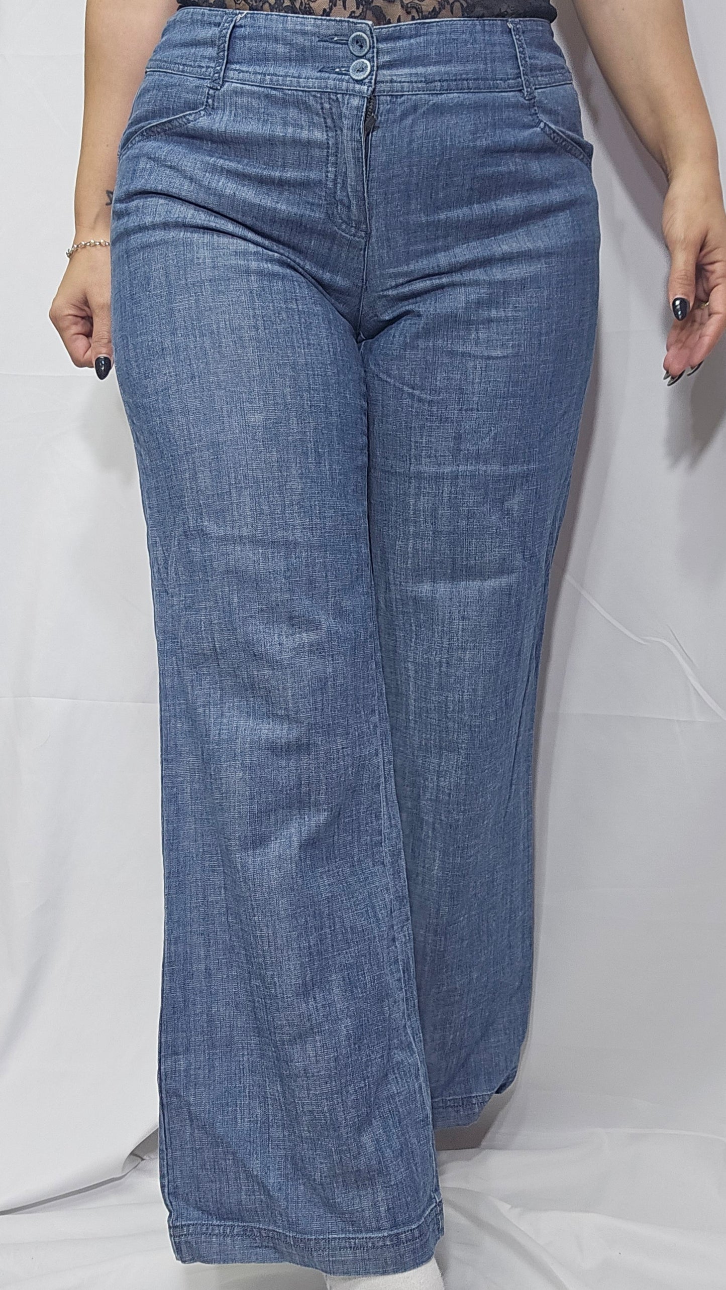 Monson Wide Leg Denim Pants