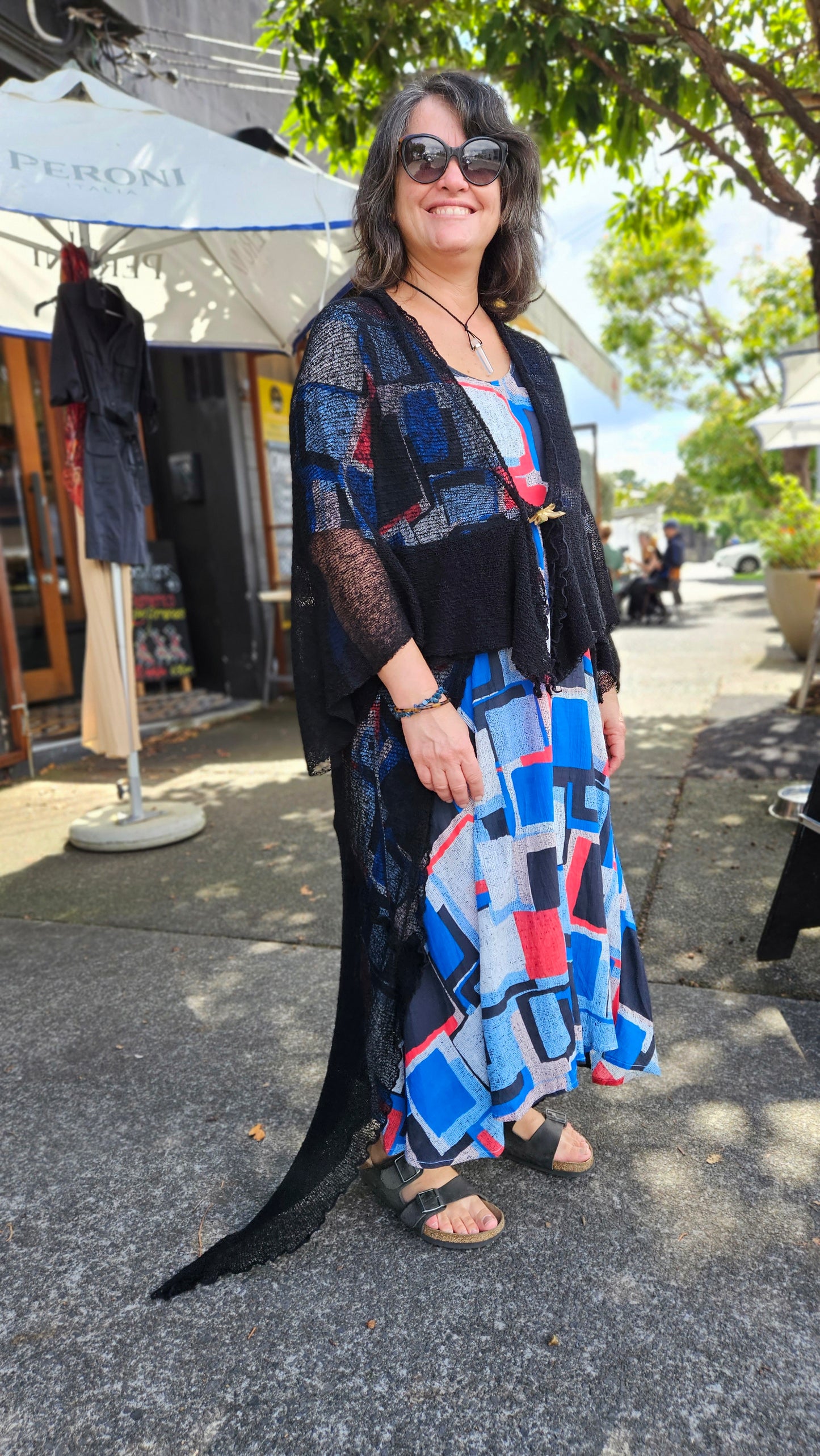 Lovely Lace Sunscreen long coat - curby mesh Cardi - Used lace Cardigan