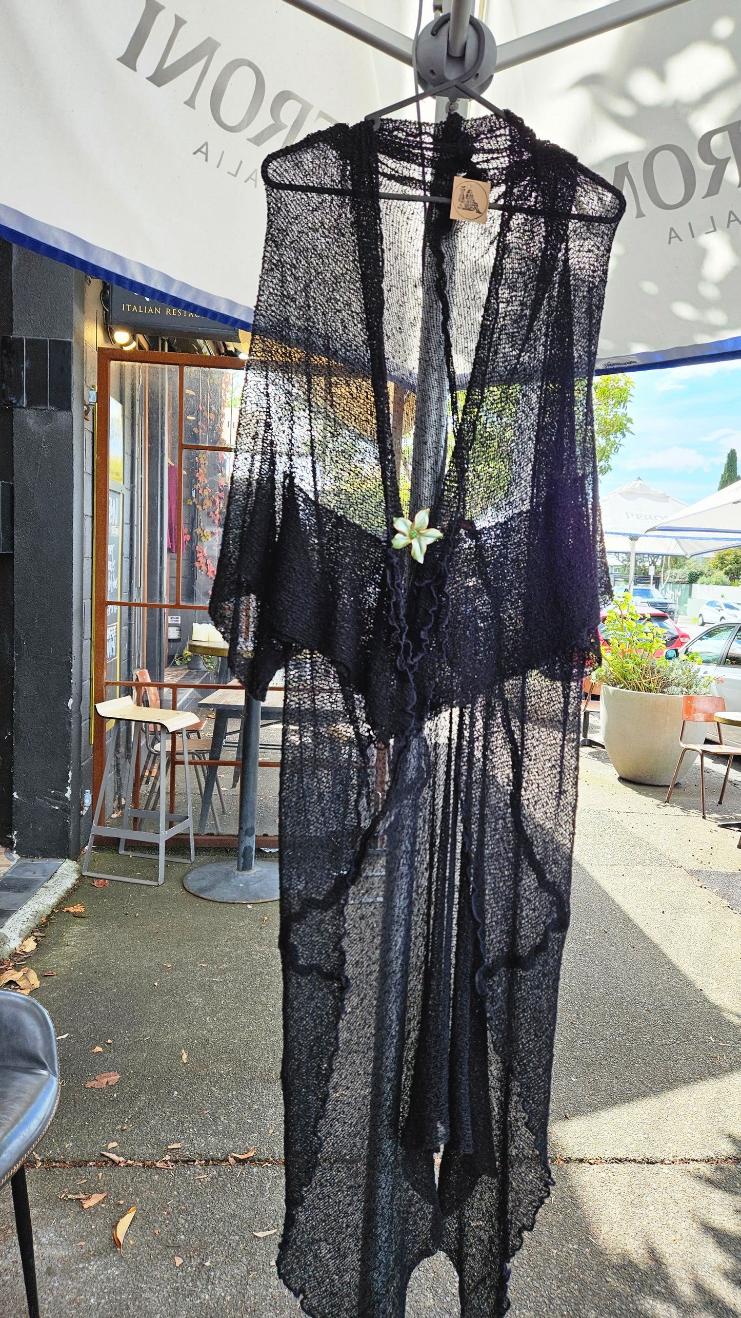 Lovely Lace Sunscreen long coat - curby mesh Cardi - Used lace Cardigan