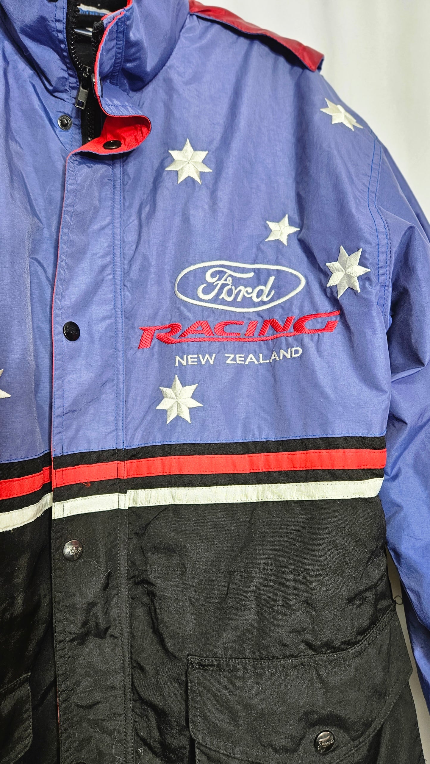 Vintage Racing Jacket Ford Racing New Zealand Parka Jacket