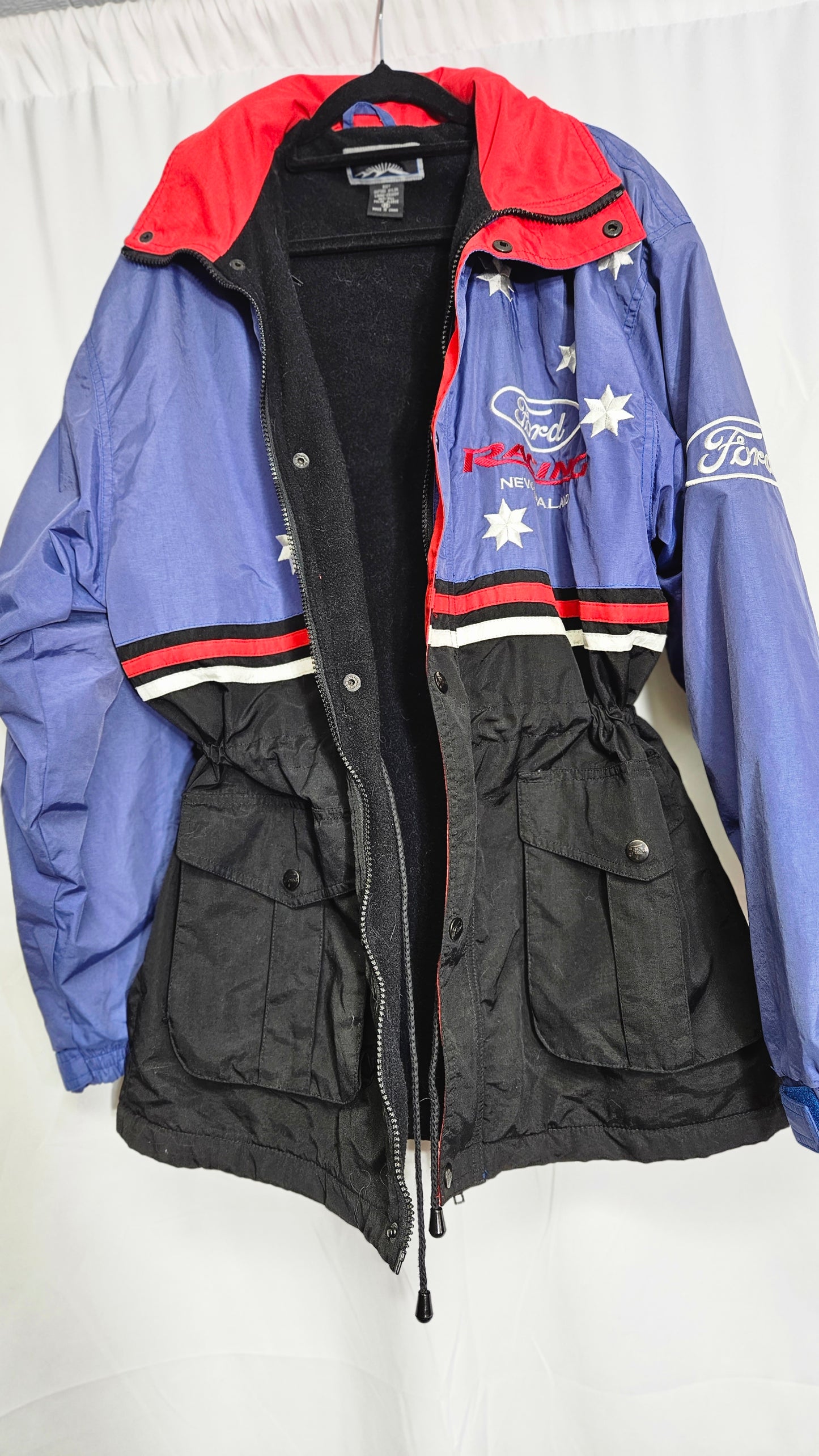 Vintage Racing Jacket Ford Racing New Zealand Parka Jacket