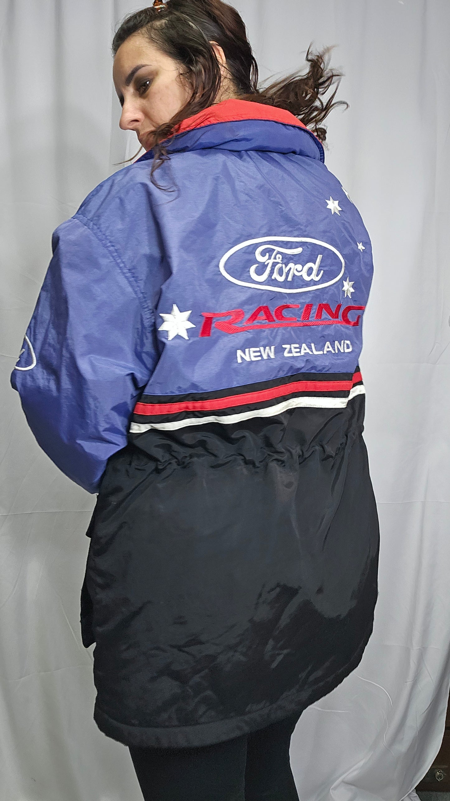 Vintage Racing Jacket Ford Racing New Zealand Parka Jacket