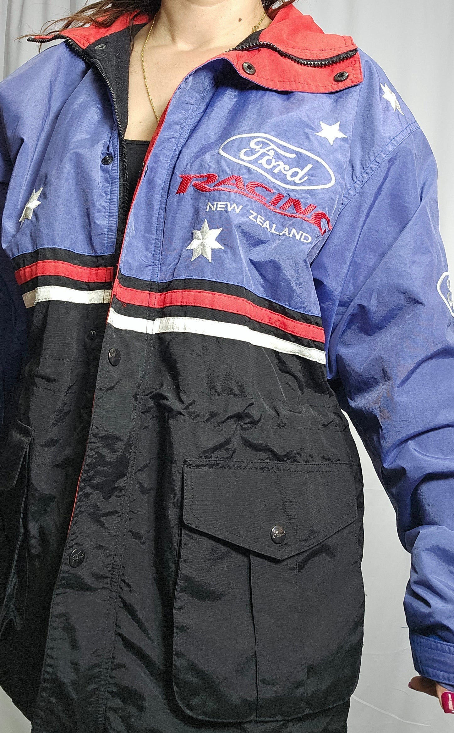 Vintage Racing Jacket Ford Racing New Zealand Parka Jacket