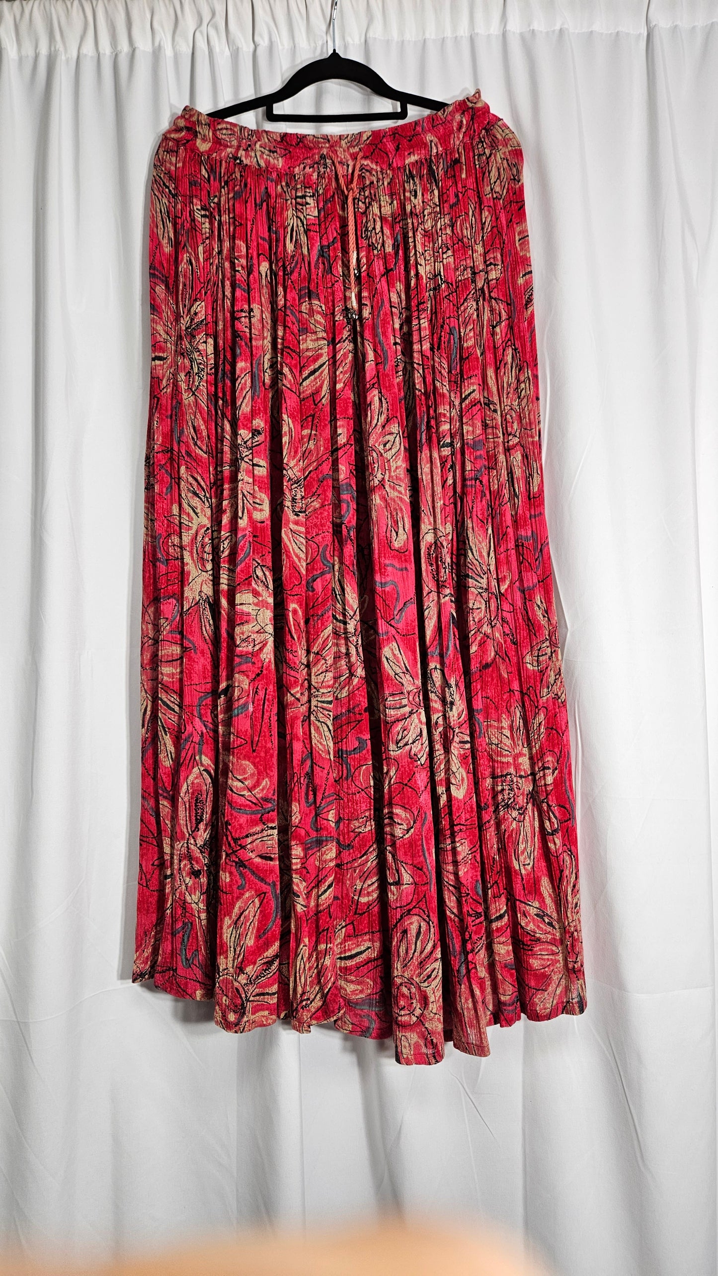 Boho maxi skirt - Preloved maxi skirt - Hippie viscose Skirt - buy preloved skirt