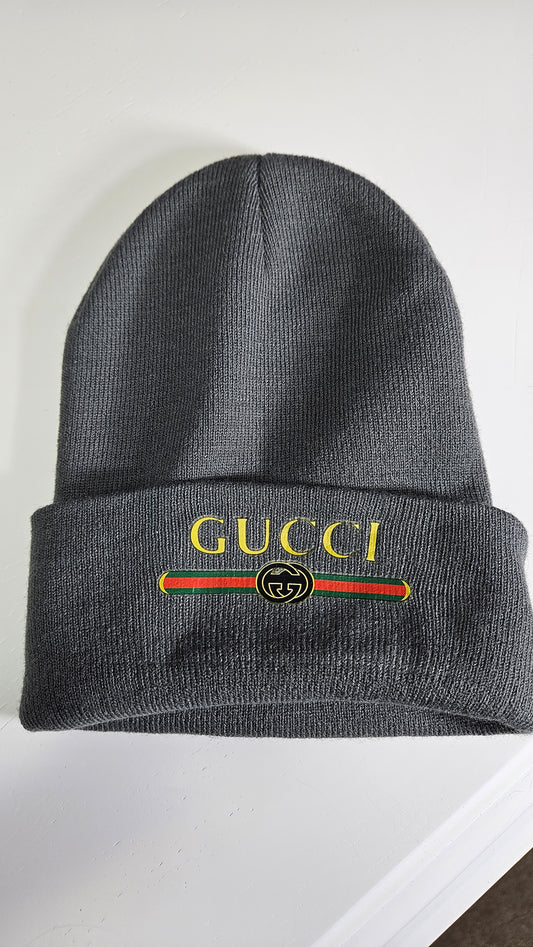 Faux grey gucci beanie