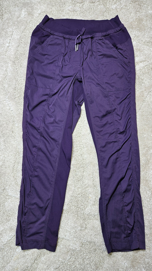 Lululemon Womens purple Street To Studio Pant II Unlined 26”Size 6 Stretch Yoga