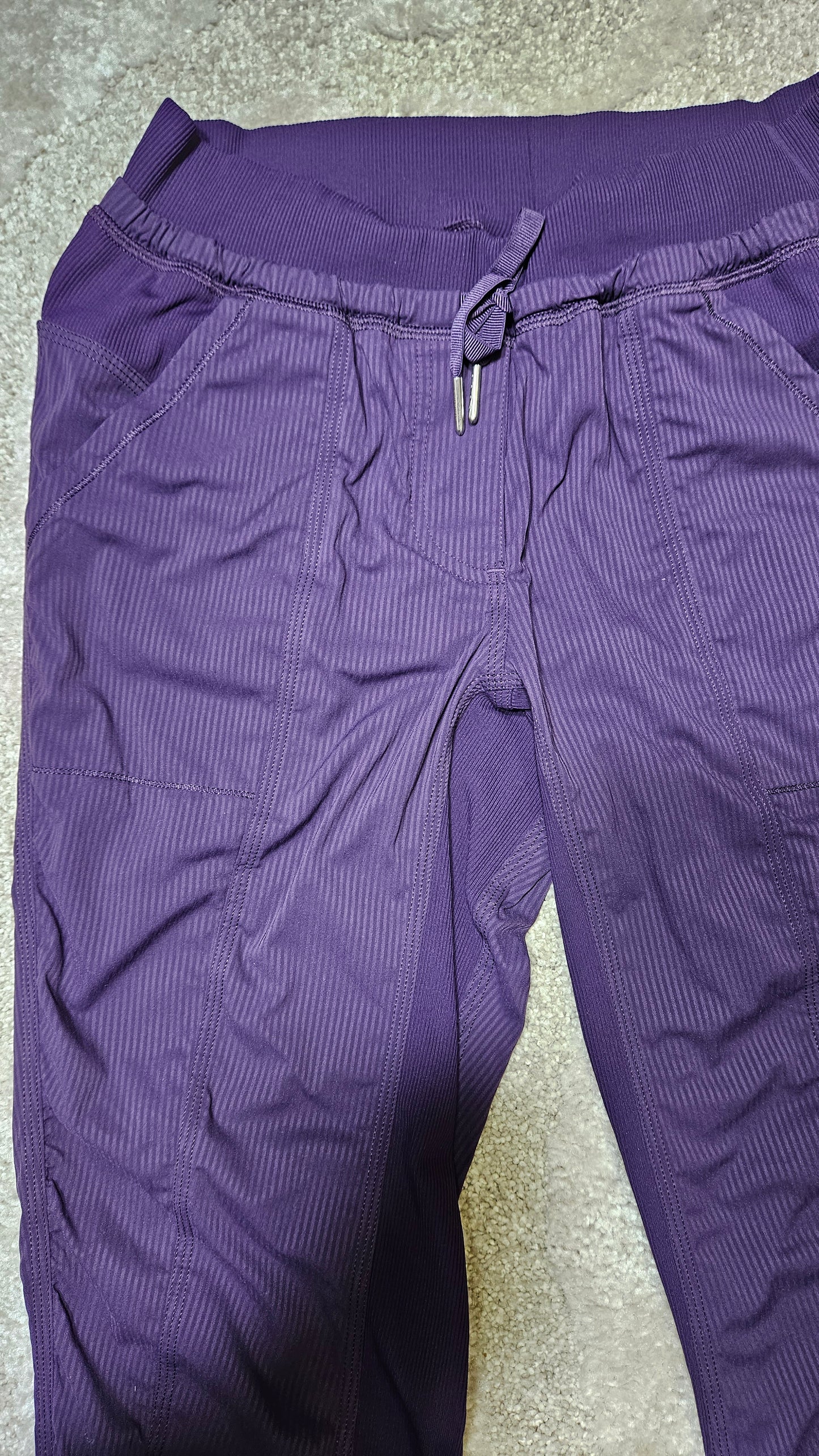 Lululemon Womens purple Street To Studio Pant II Unlined 26”Size 6 Stretch Yoga