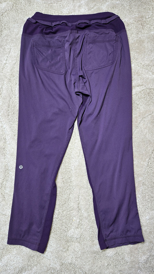 Lululemon Womens Black Street To Studio Pant II Unlined 26”Size 6 Stretch Yoga