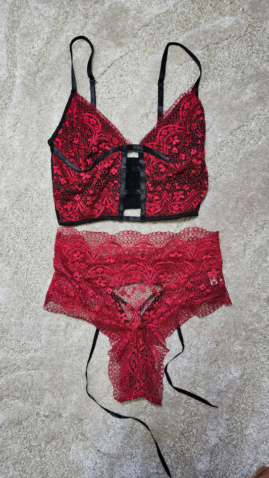 Sexy red set underwear- lingerie