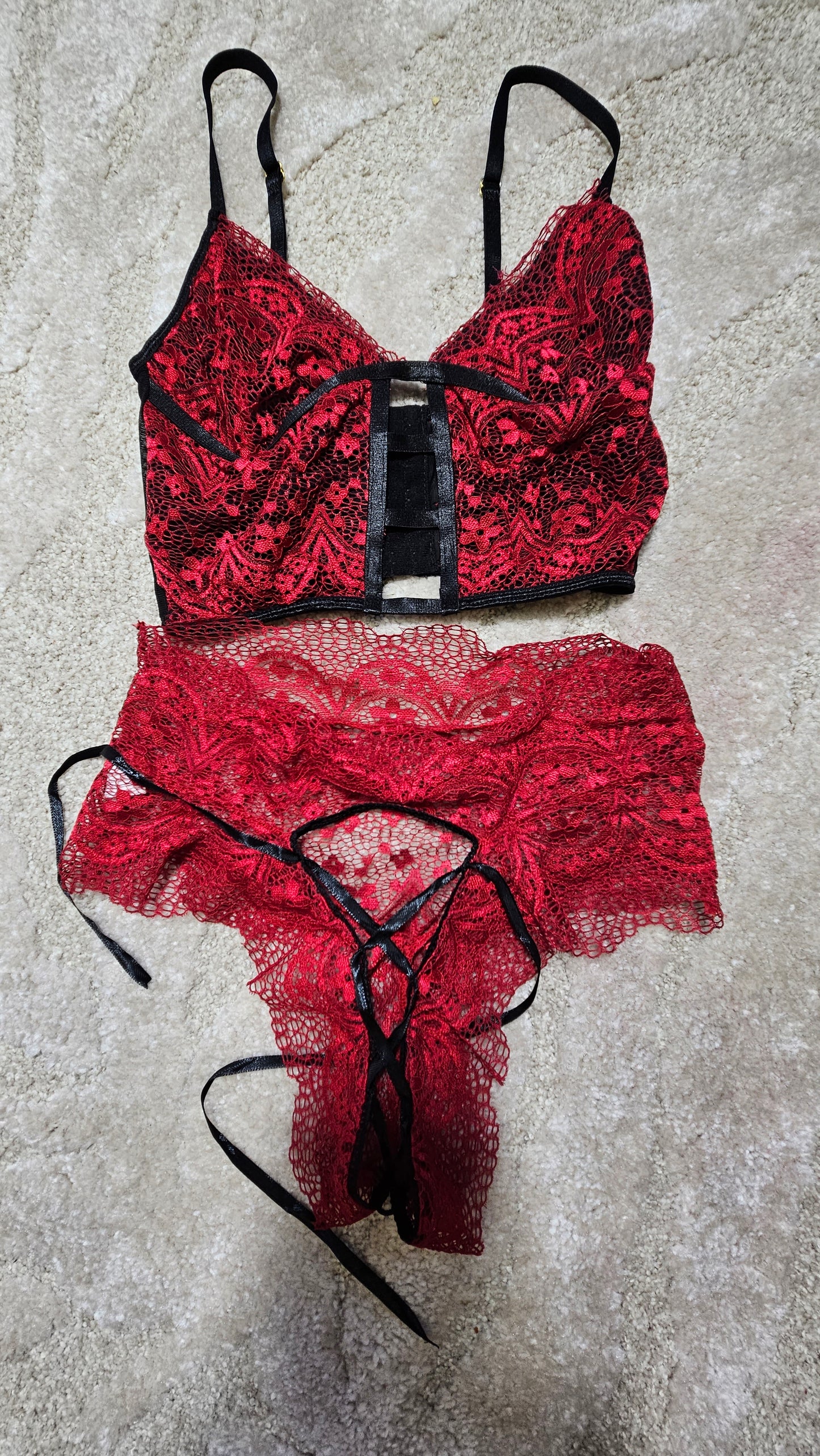 Sexy red set underwear- lingerie