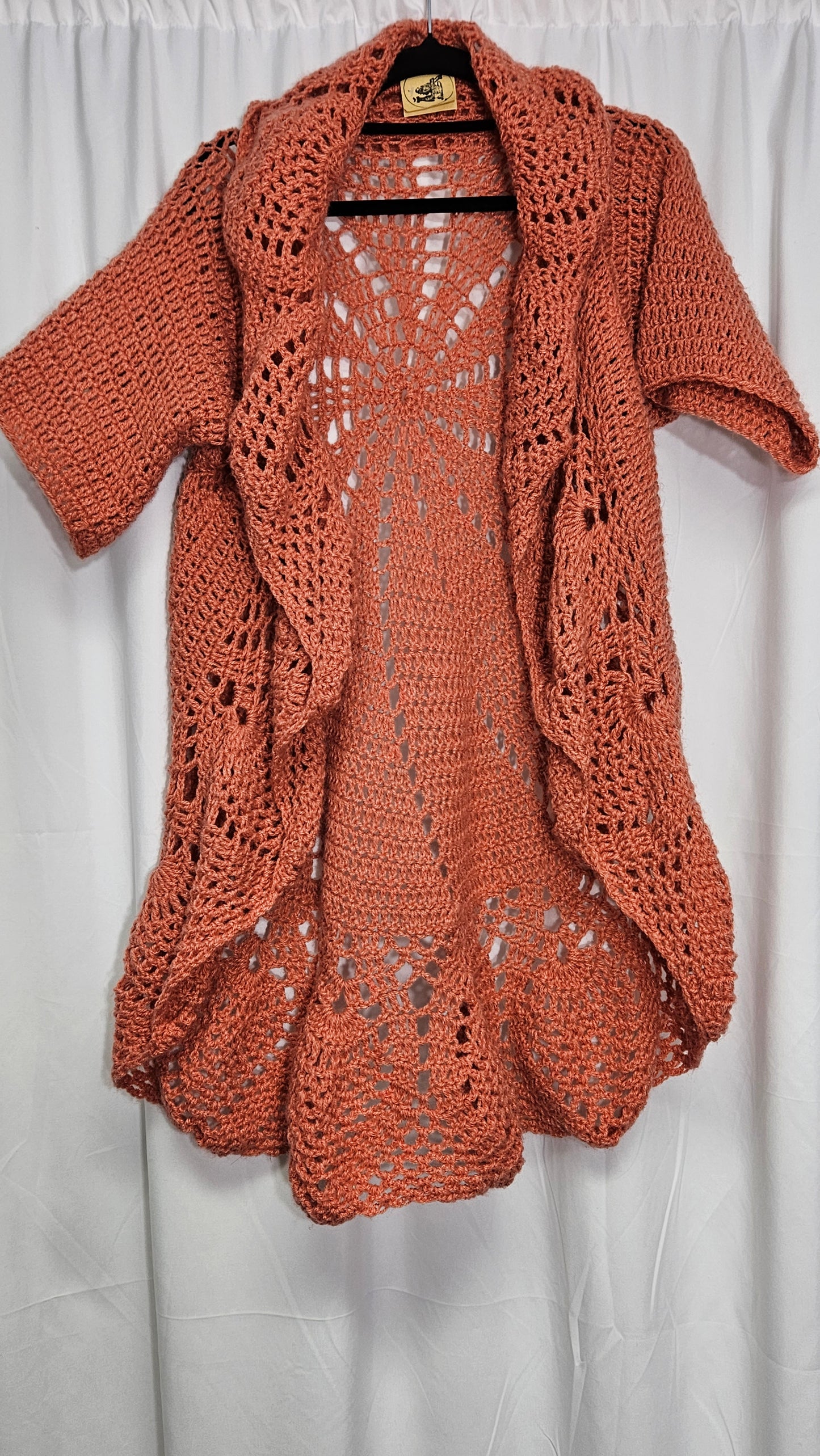 Crochet short sleeve Too - Cardigan bohemian style