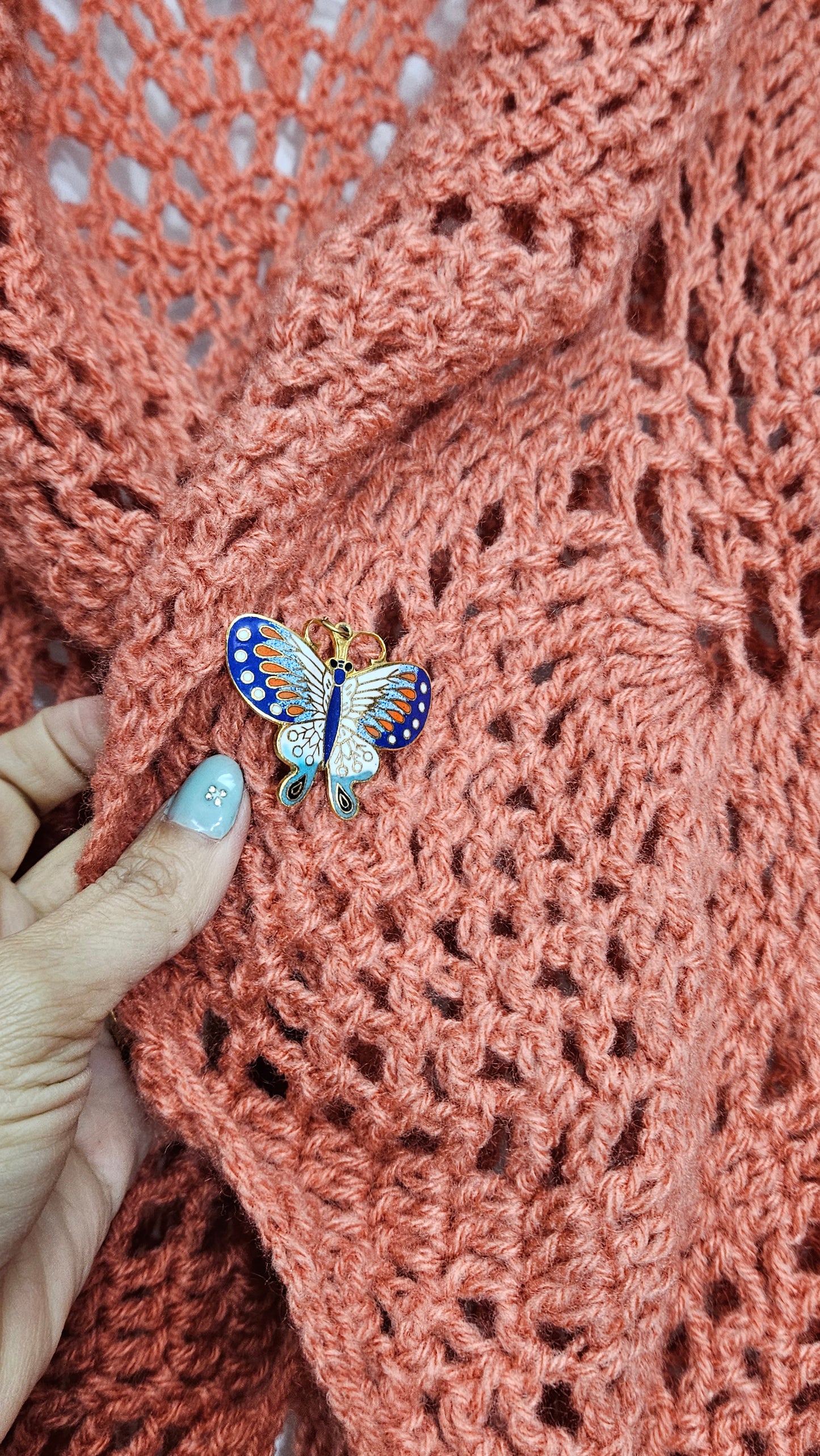 Crochet short sleeve Too - Cardigan bohemian style