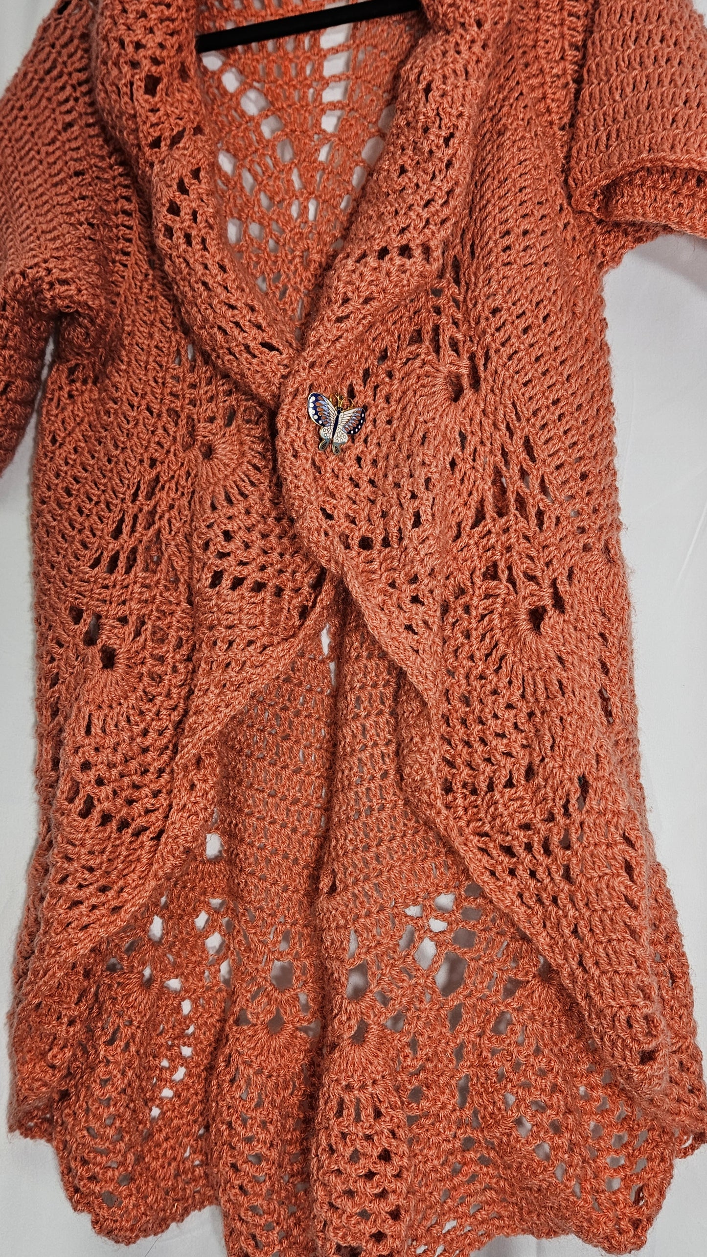 Crochet short sleeve Too - Cardigan bohemian style