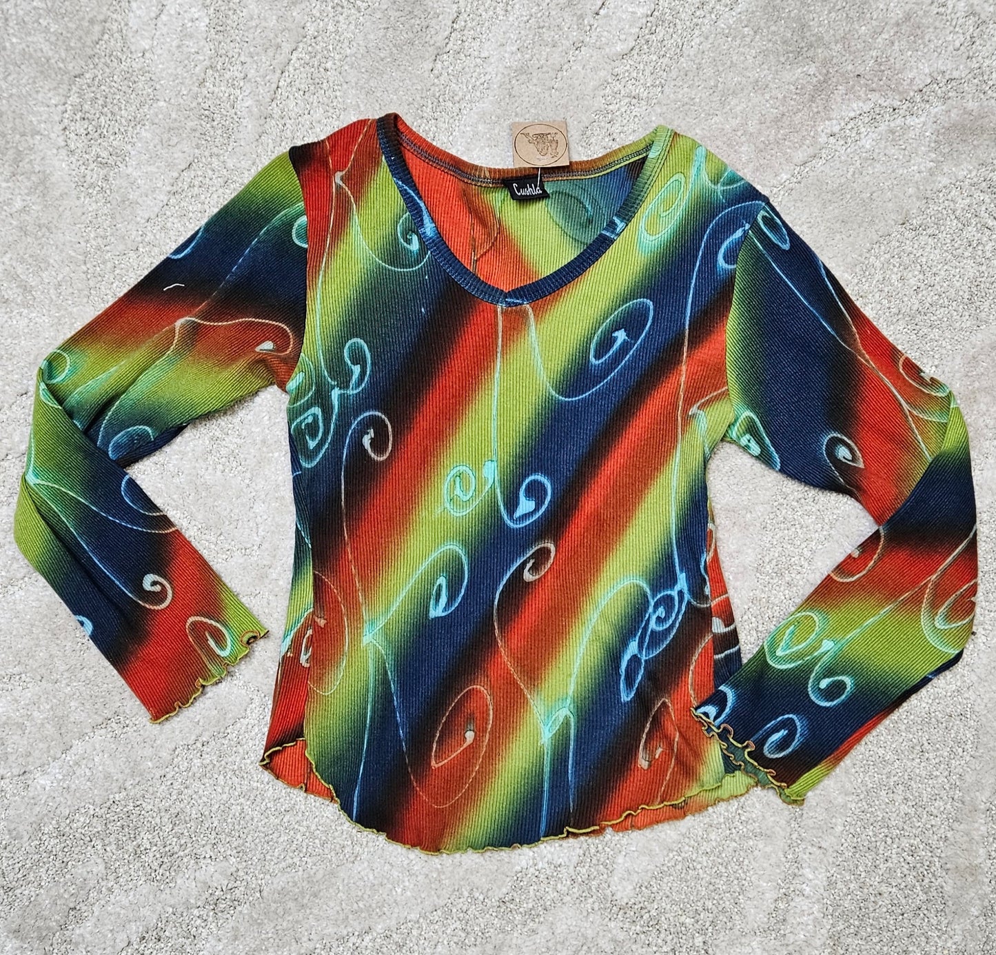 Hippie style long sleeves top