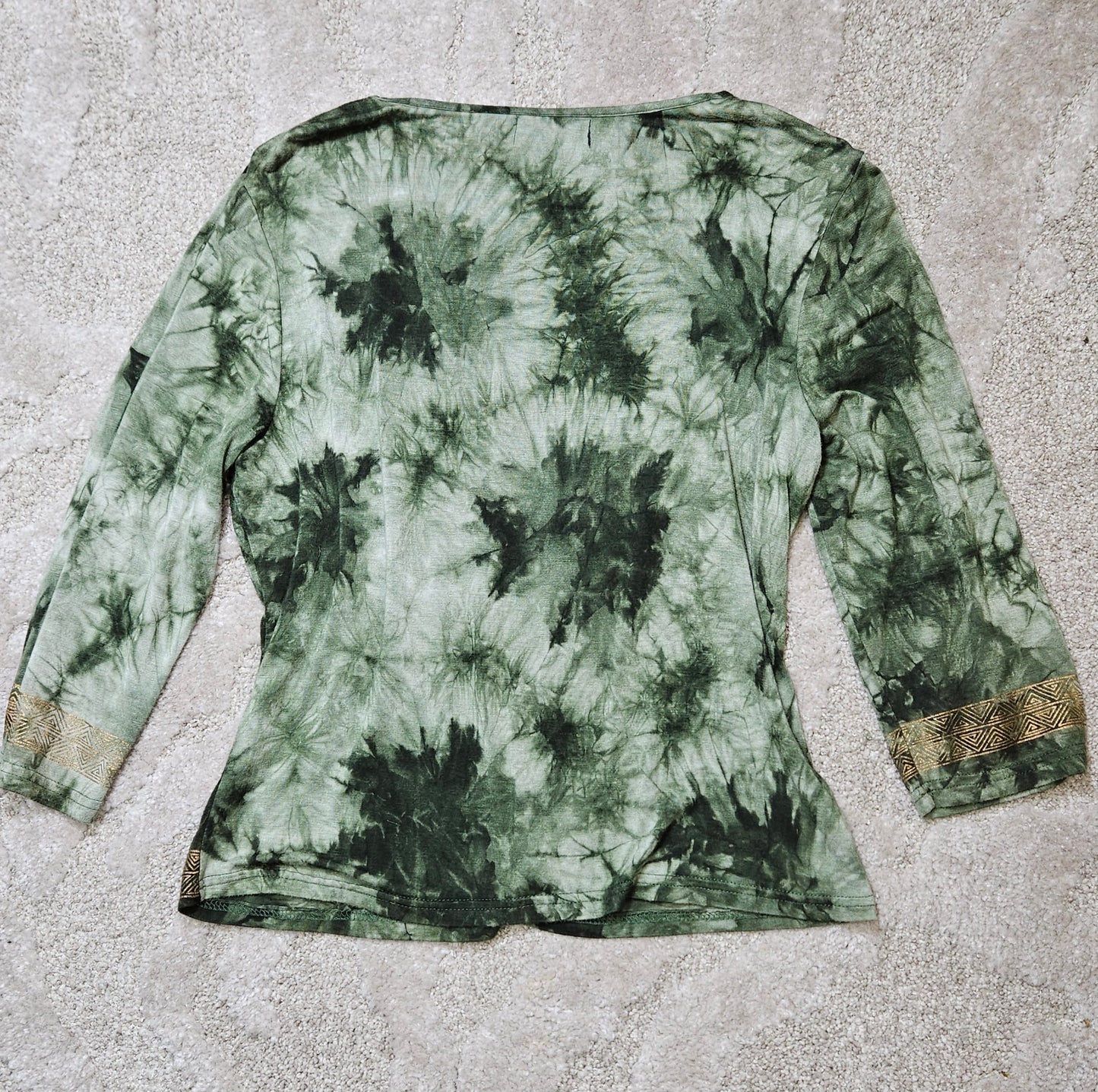 Hippie style green Top - Blouse