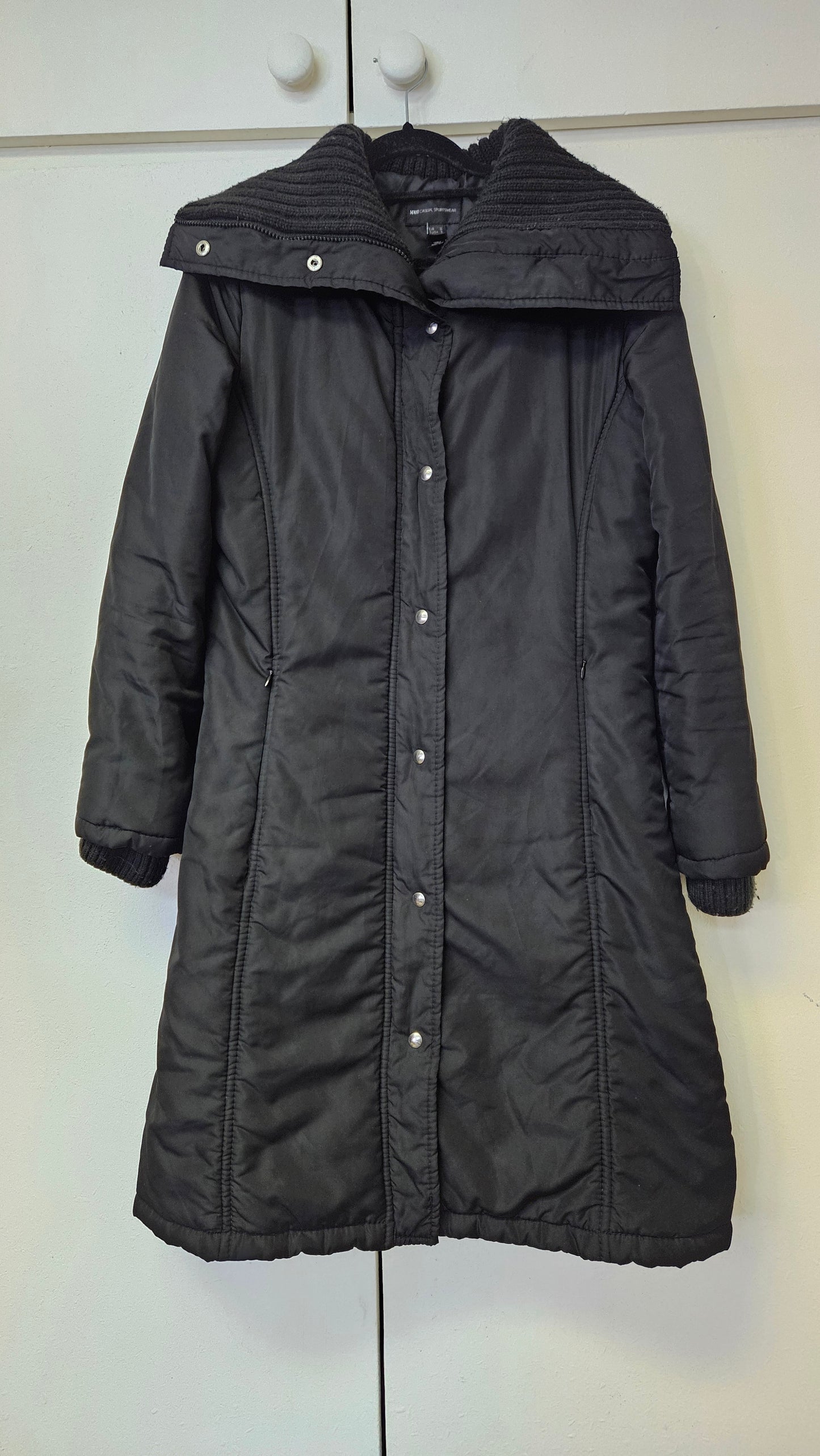 Mgo puffes warm winter Black jacket coat Size M