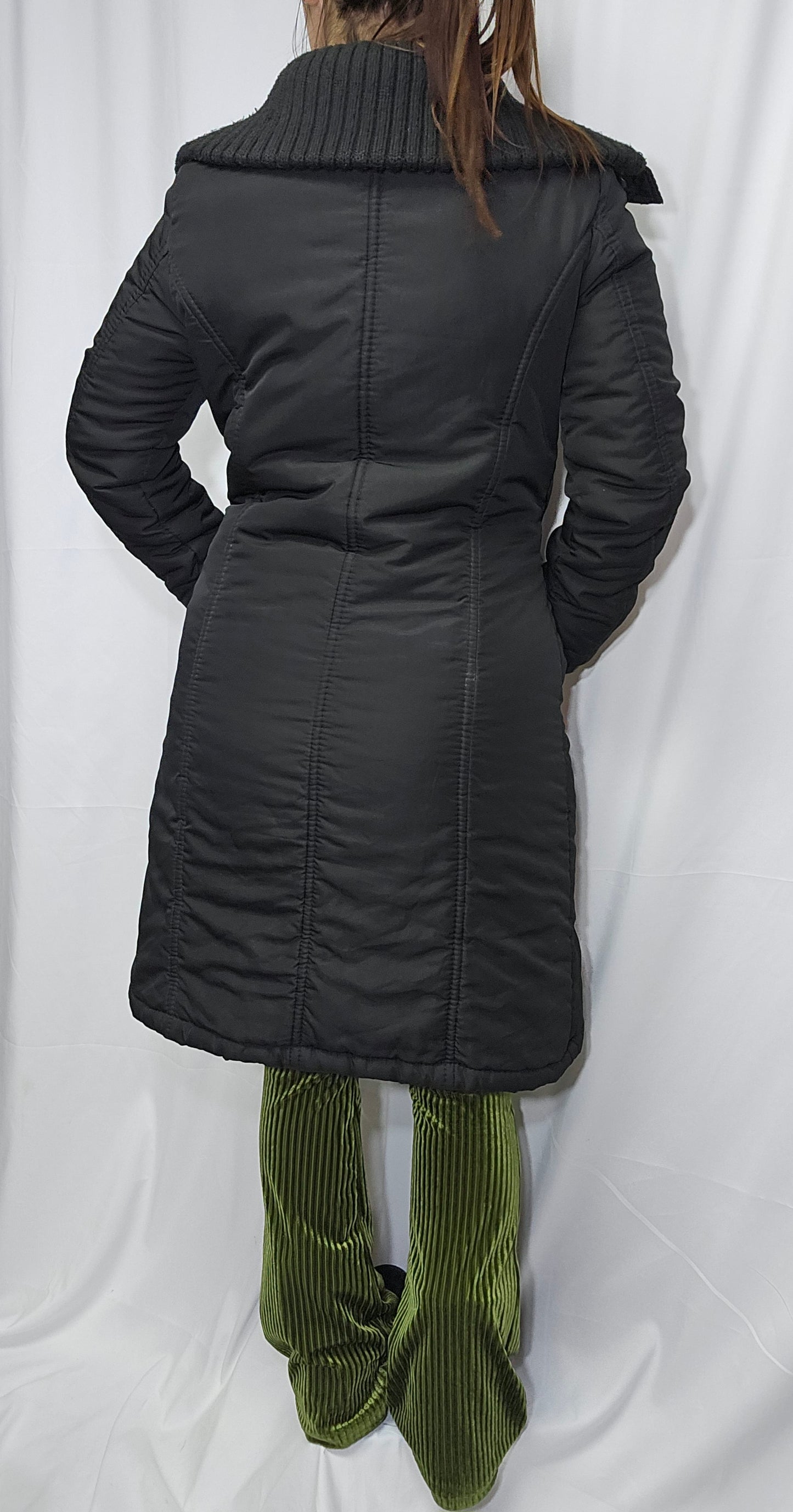 Mgo puffes warm winter Black jacket coat Size M